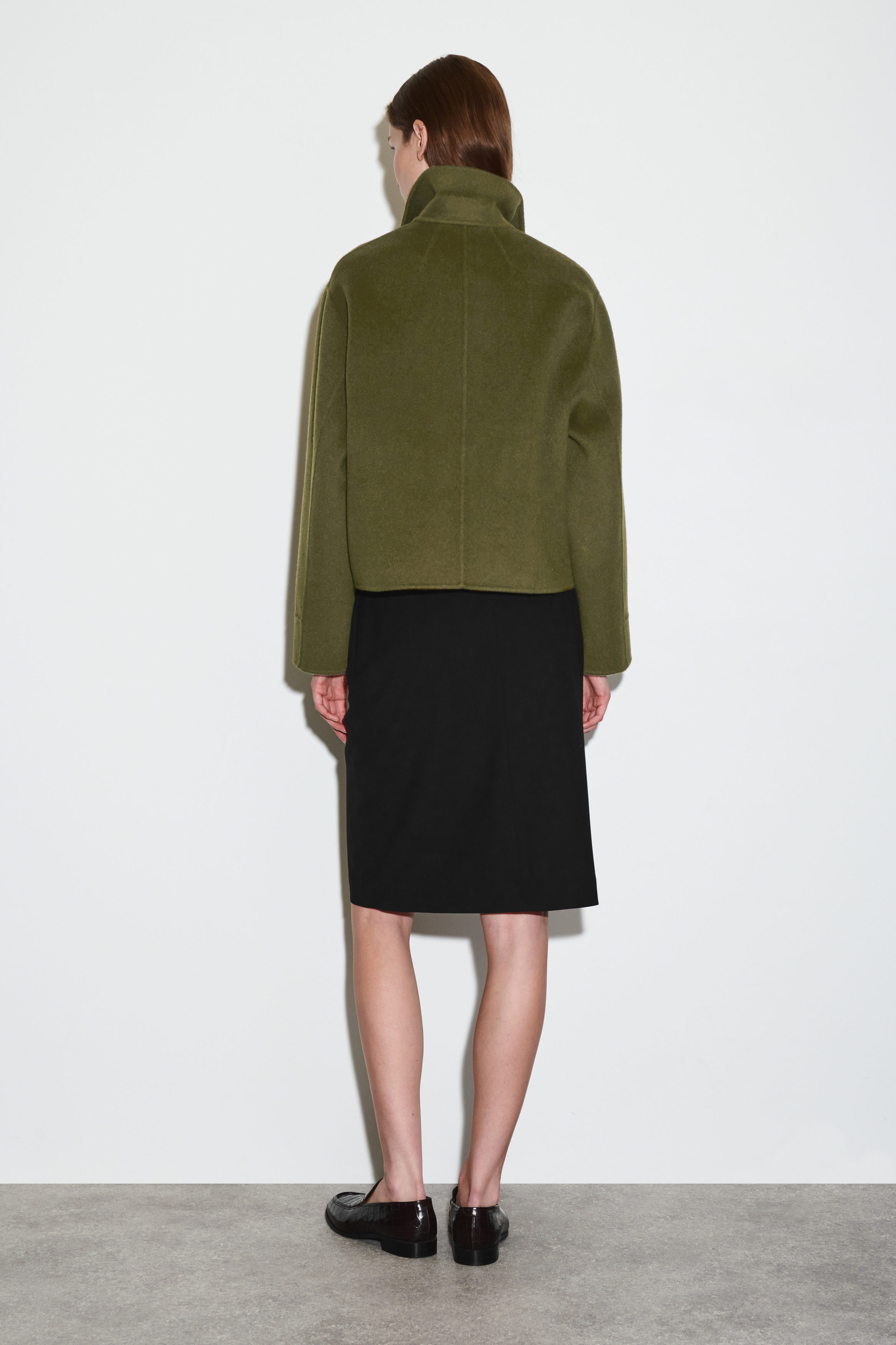 ジャケット・アウター BOXY DOUBLE-FACED WOOL JACKET BOXY DOUBLE-FACED WOOL JACKET - BLACK | COS US