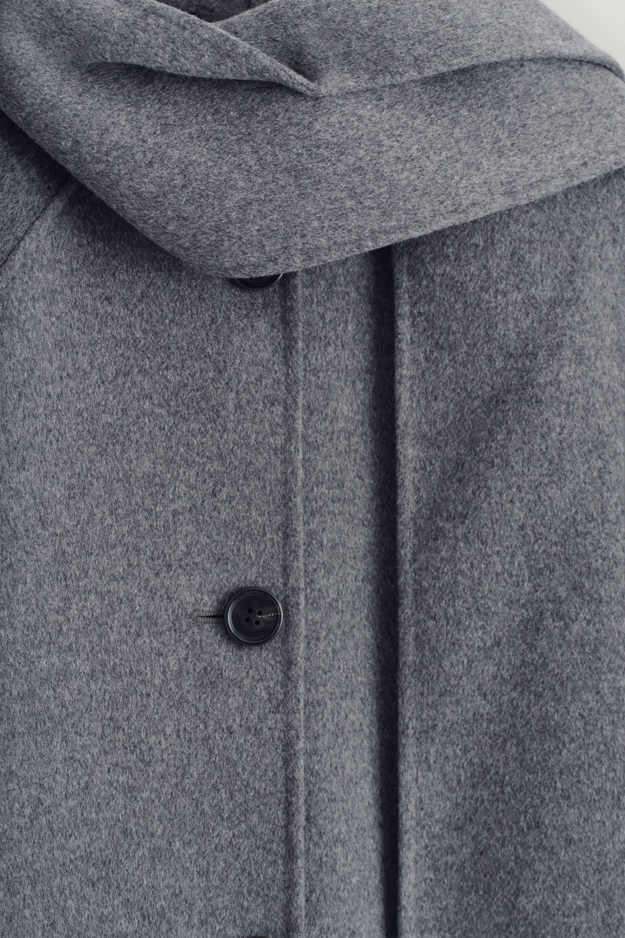 Visualizza immagine più grande: GIACCA CORTA CON SCIARPA IN LANA DOPPIATA - GRIGIO - DONNA | H&M IT 7