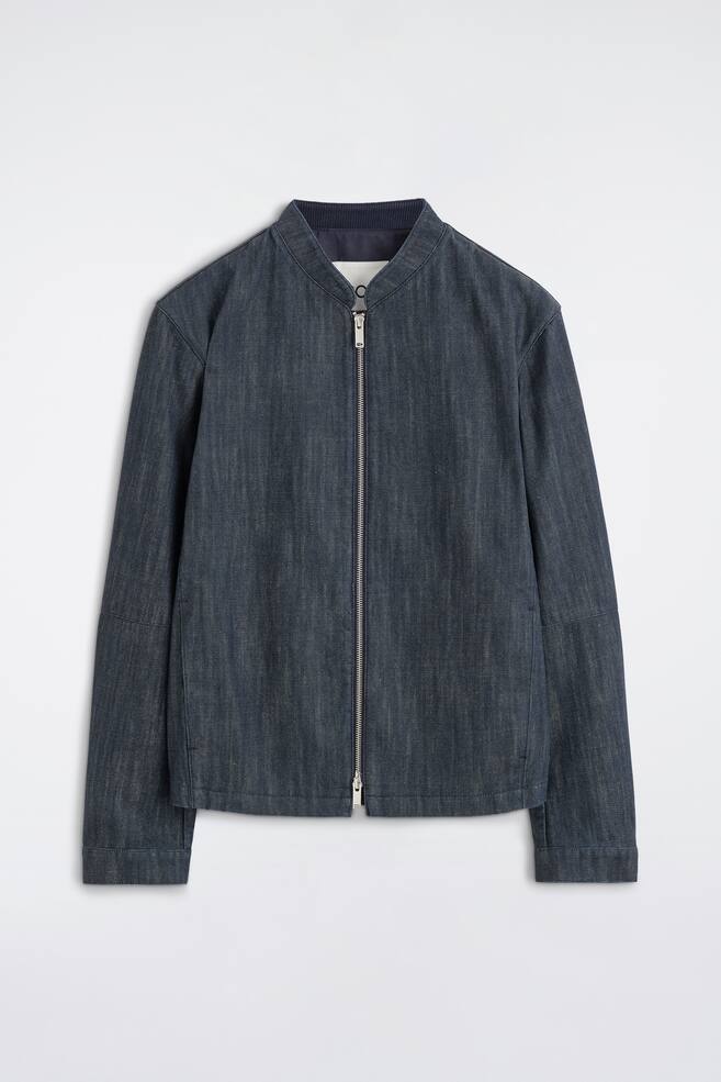 Denim bomberjas - Leigrijs - 1