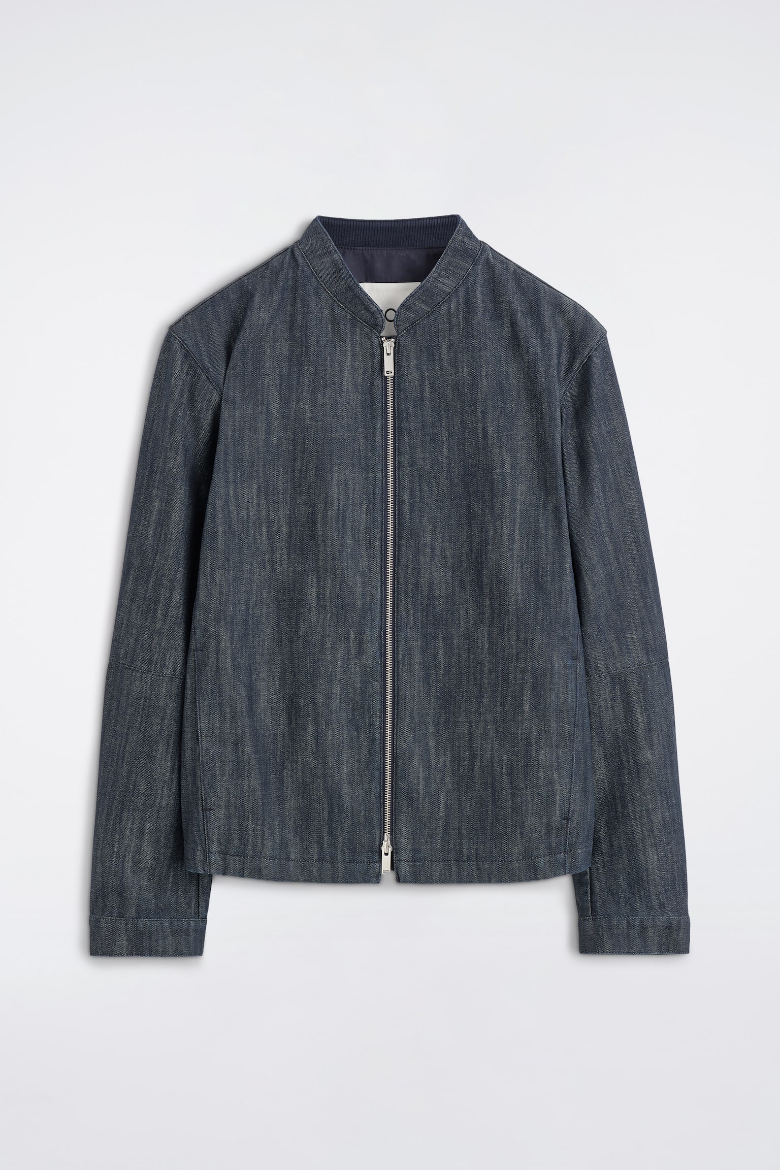DENIM BOMBER JACKET - SLATE