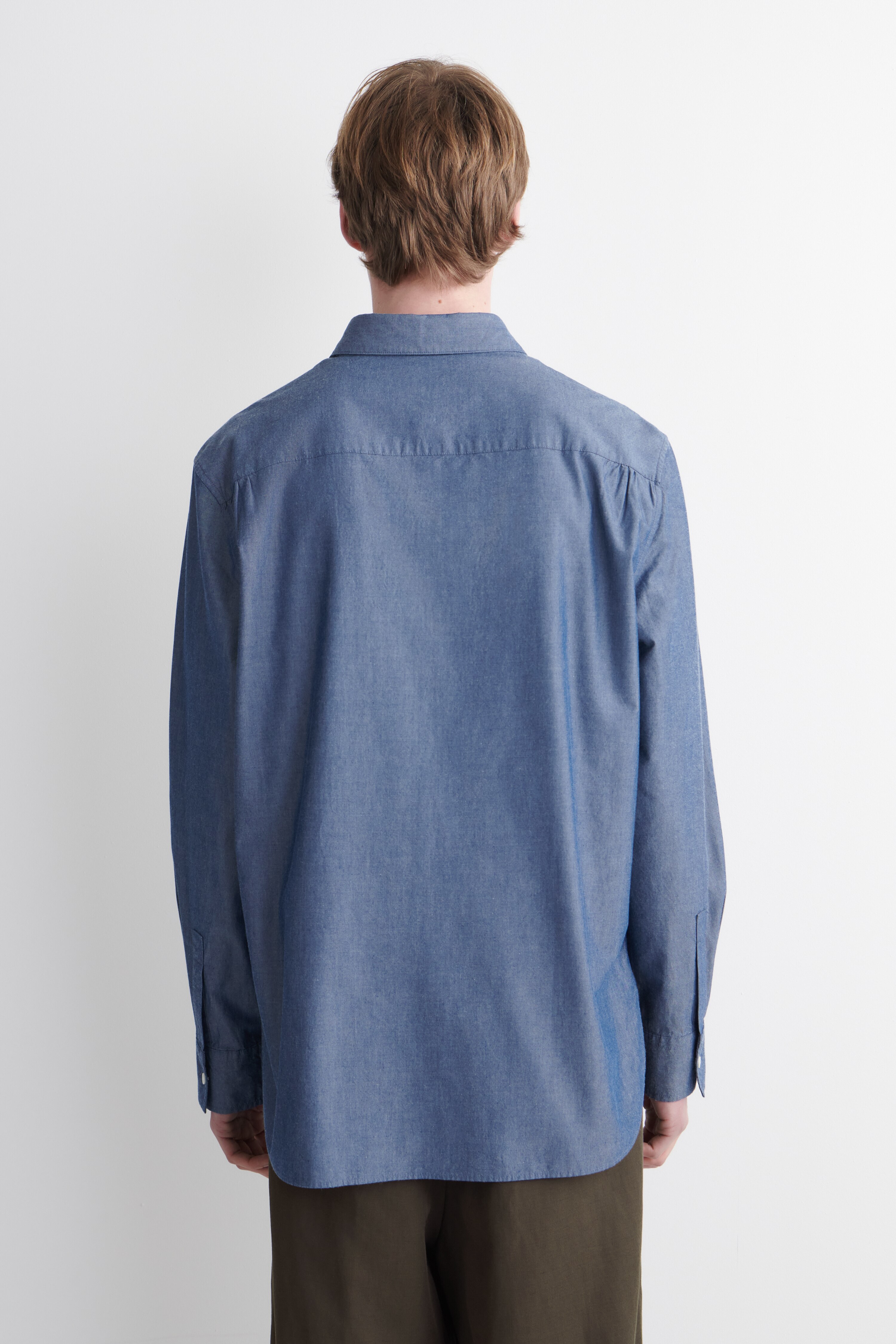 CHAMBRAY LONG-SLEEVE SHIRT