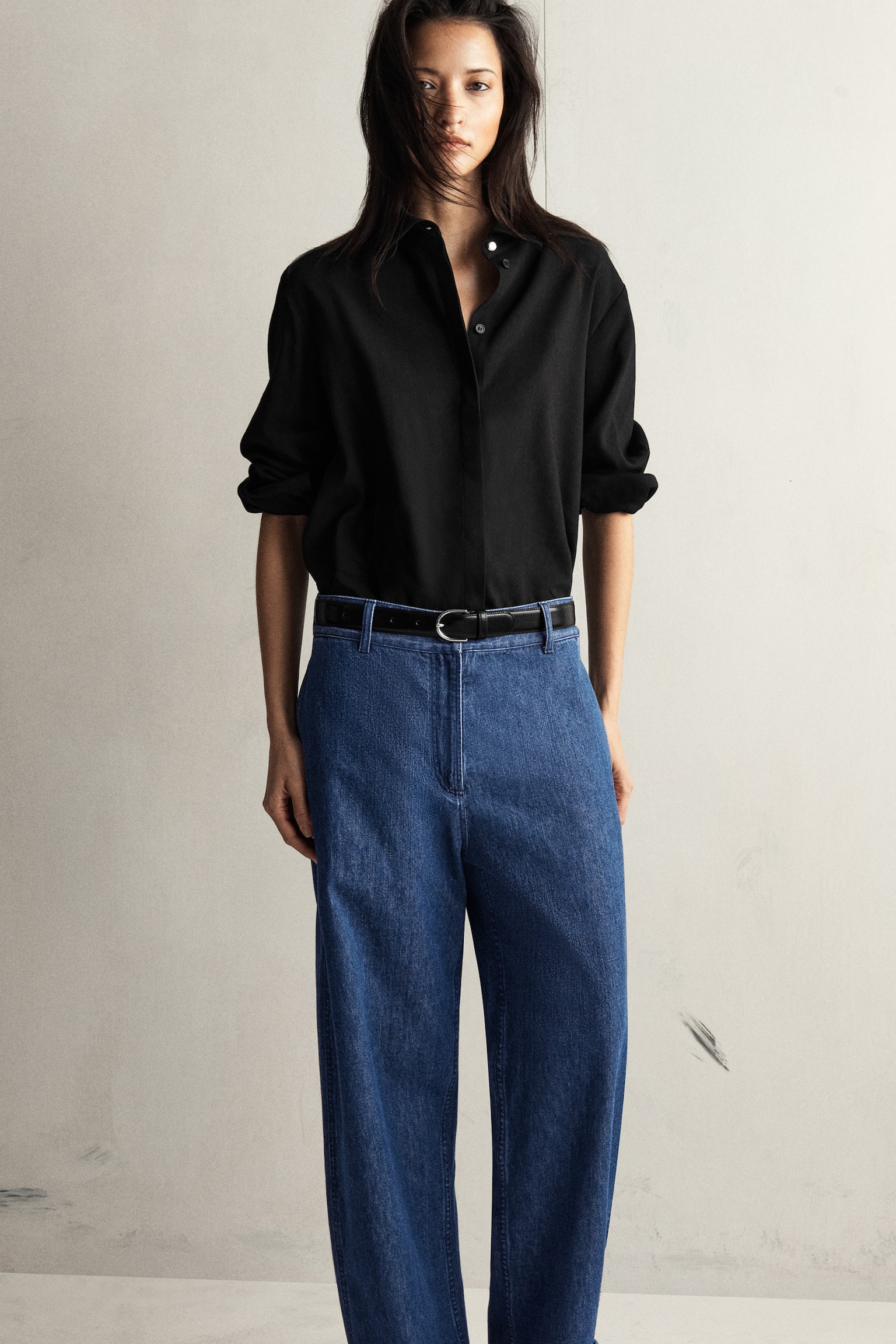 DENIMOVÉ KALHOTY TULIPÁN - MODRÁ - 9