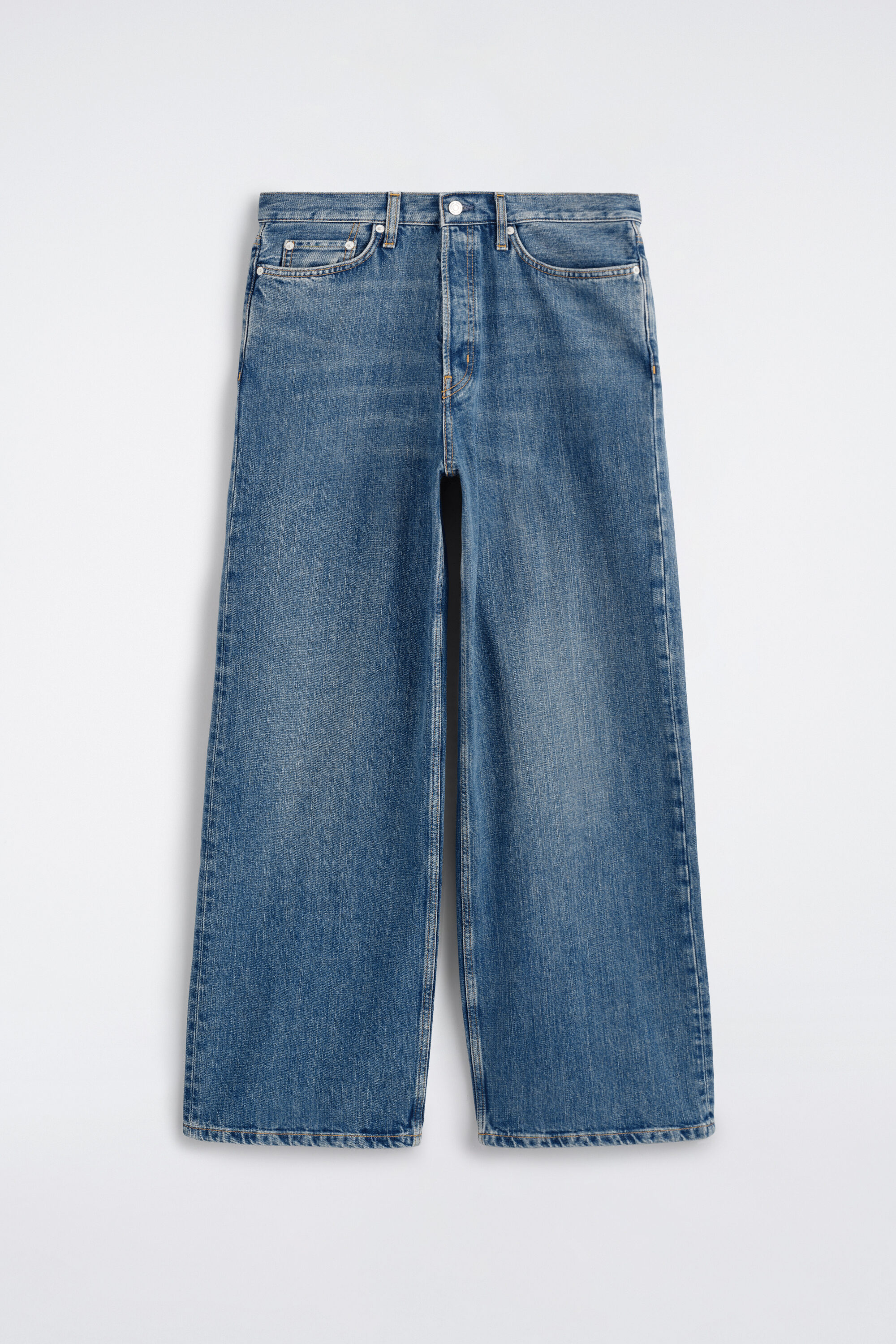ZARA WASHED BALLOON FIT JEANS