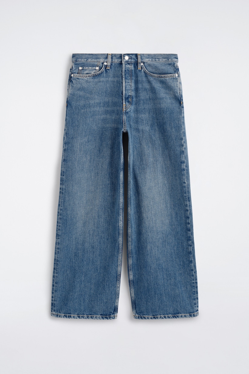 Flolded Robe JEAN FOLD LARGE ET AMPLE - BLEU | COS FR