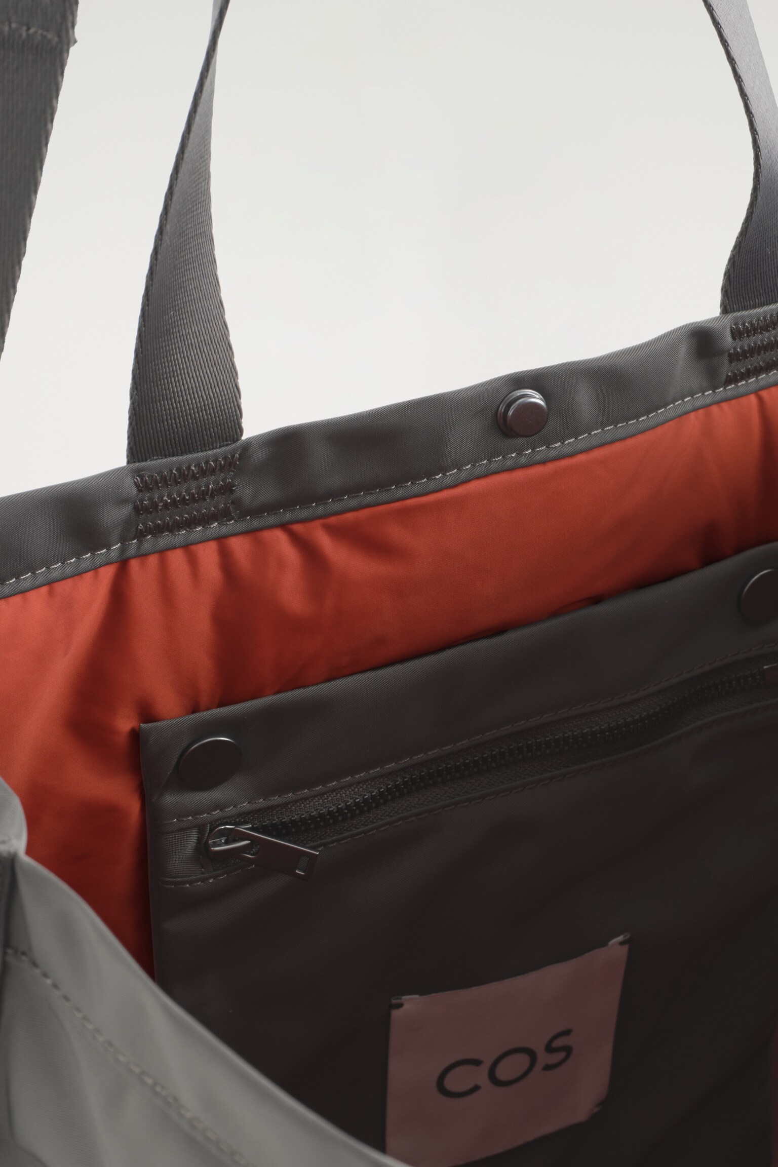 TRANSIT TOTE BAG - NYLON - GRAU/NAVYBLAU - 5