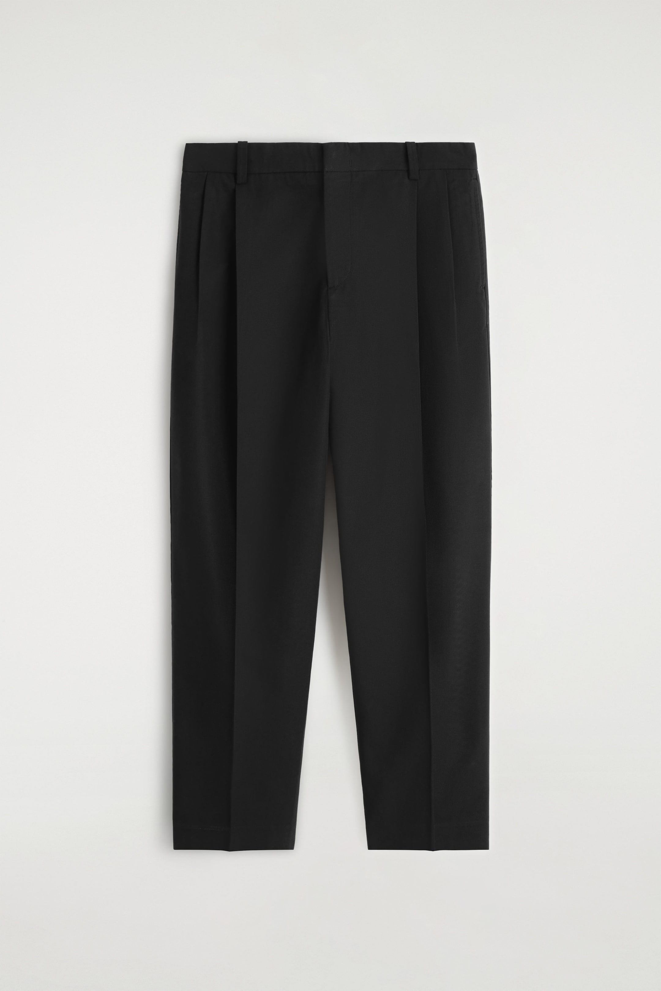 STRAIGHT-LEG COTTON-TWILL PANTS