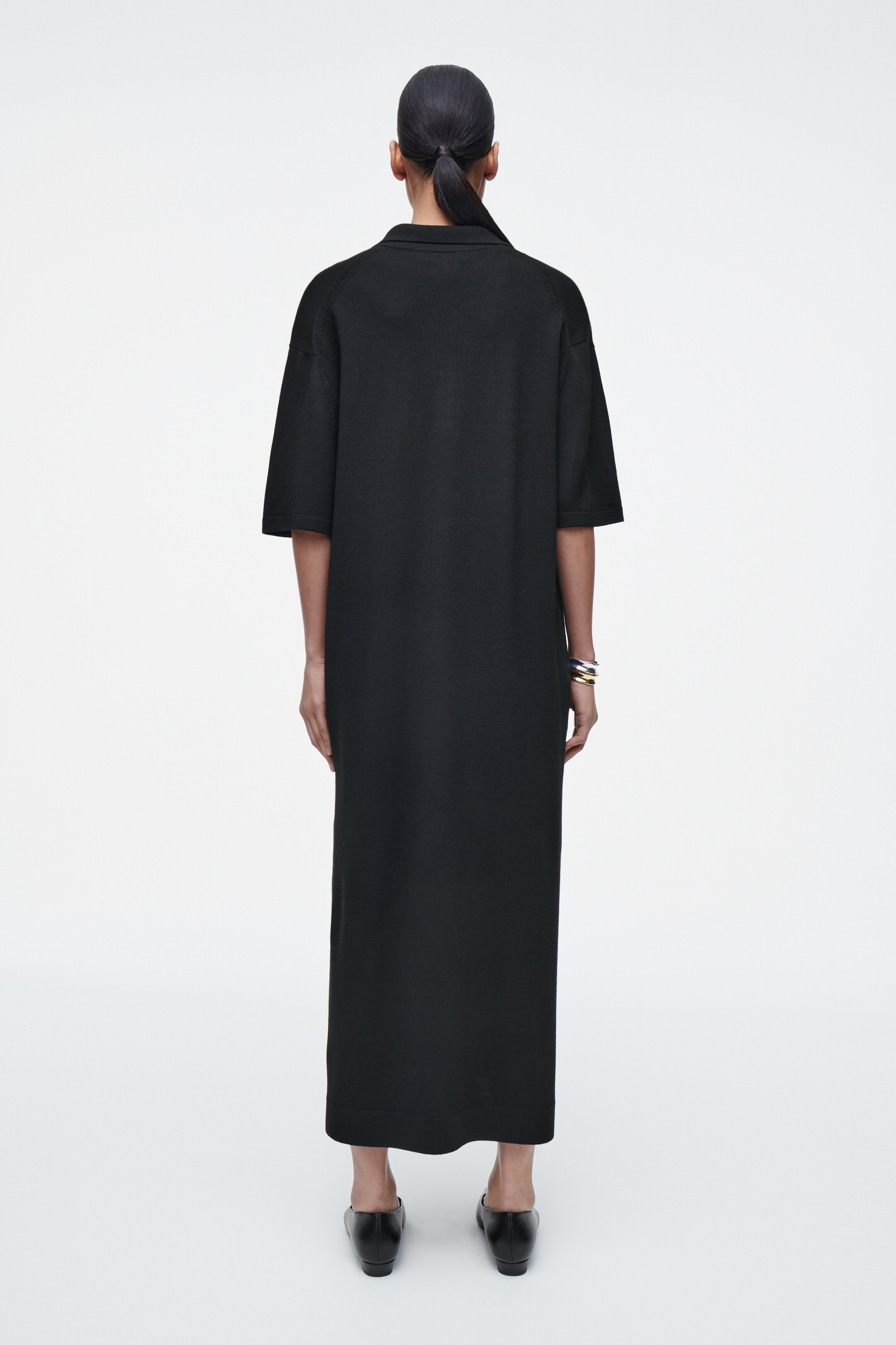 Agrandir l'image: ROBE POLO EN LAINE MÉRINOS - NOIR - FEMME | H&M FR 3