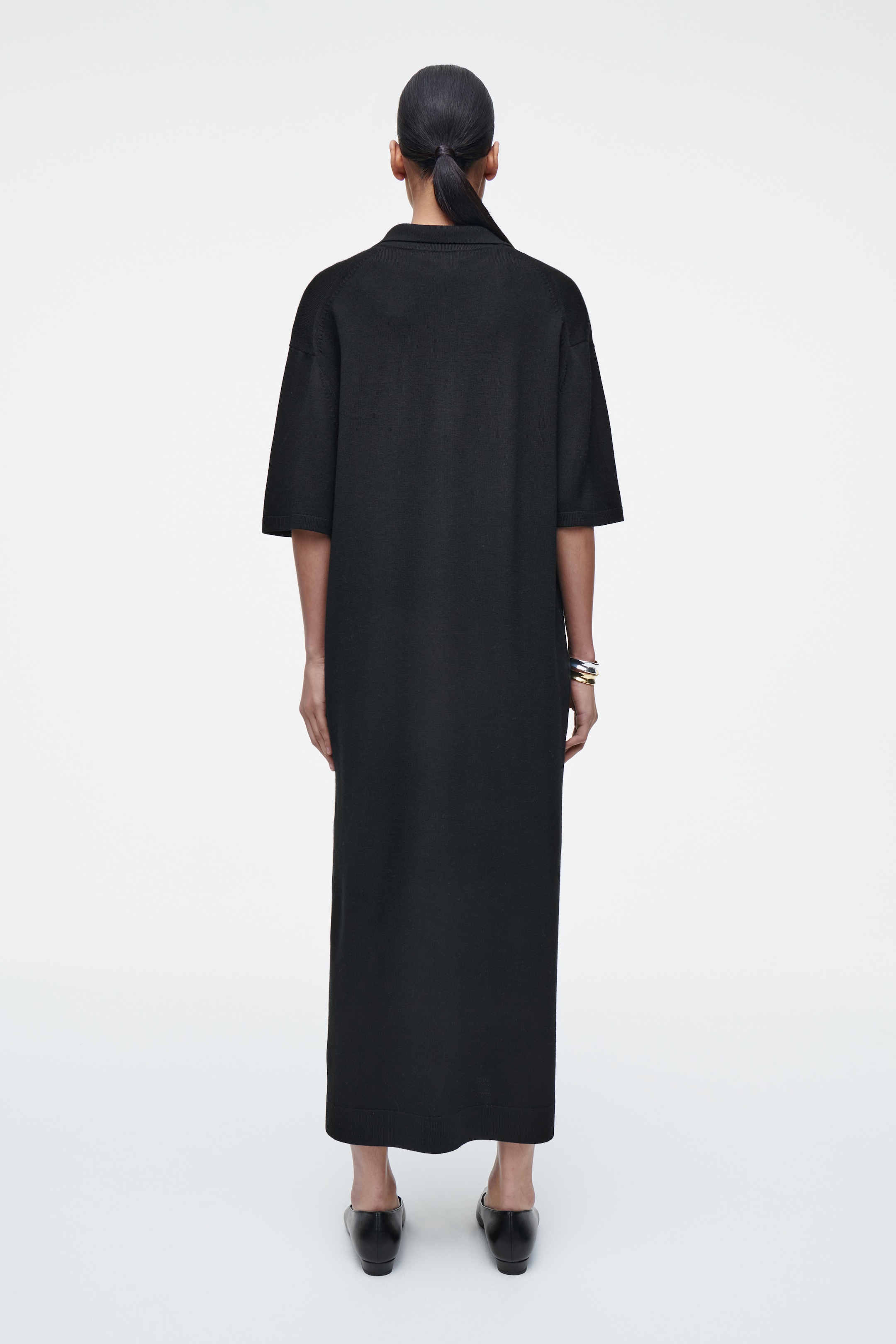 Agrandir l'image: ROBE POLO EN LAINE MÉRINOS - NOIR - FEMME | H&M FR 3