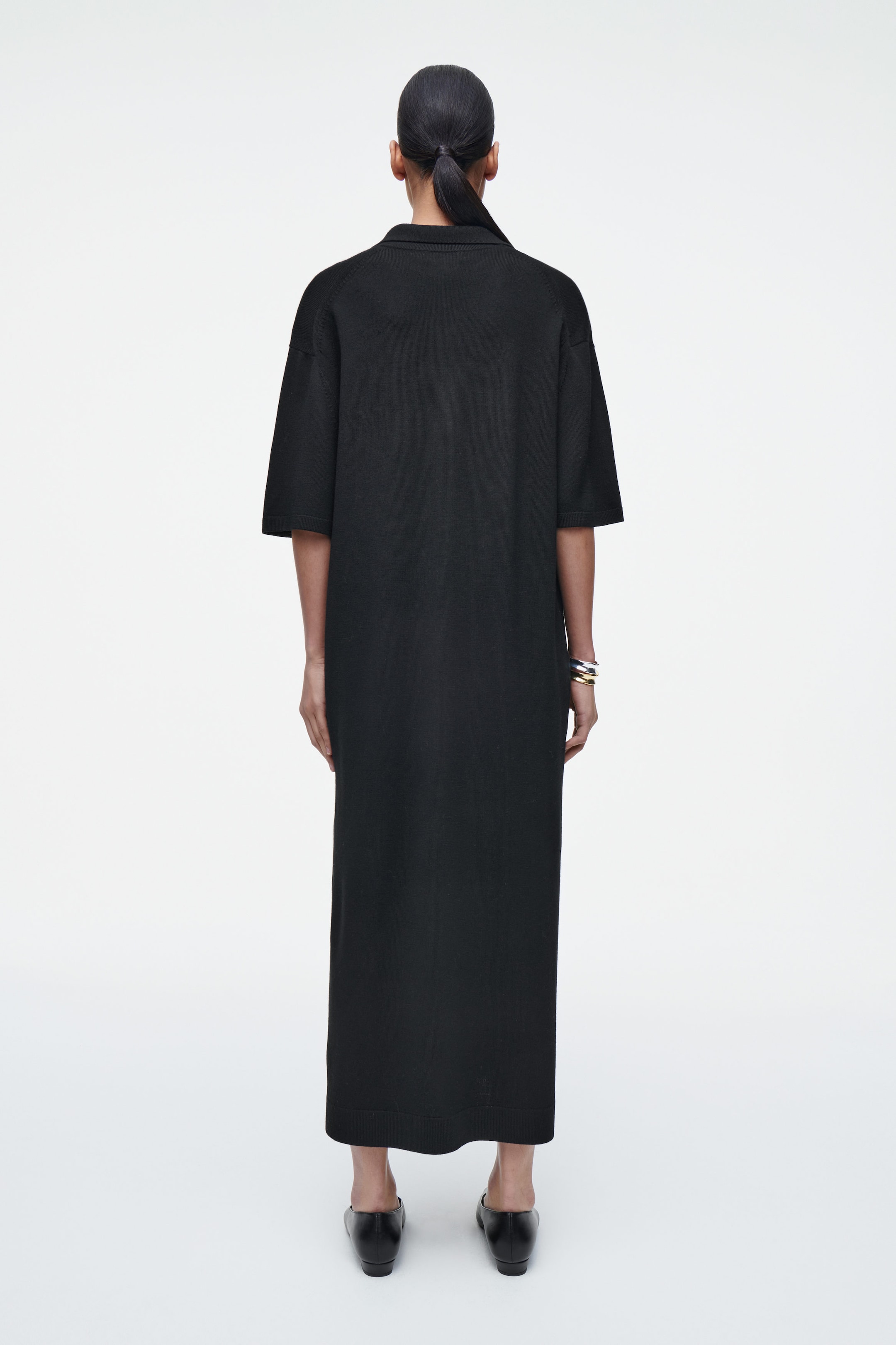 MERINO WOOL POLO DRESS