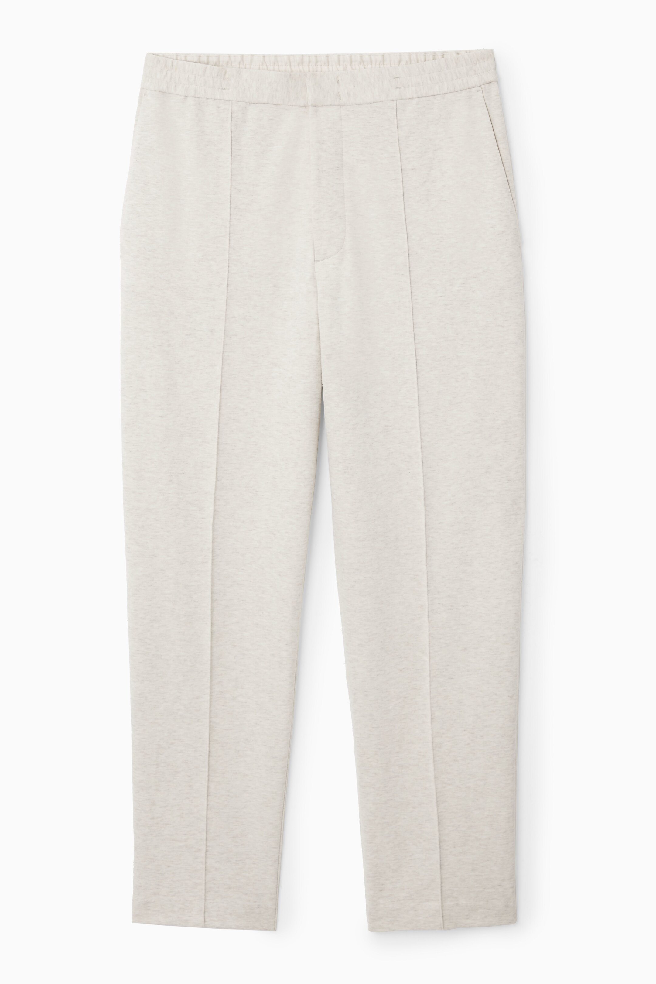 Ingrandisci l'immagine: PINTUCKED JERSEY TAPERED TROUSERS - OFF-WHITE - UOMO | H&M CH 1