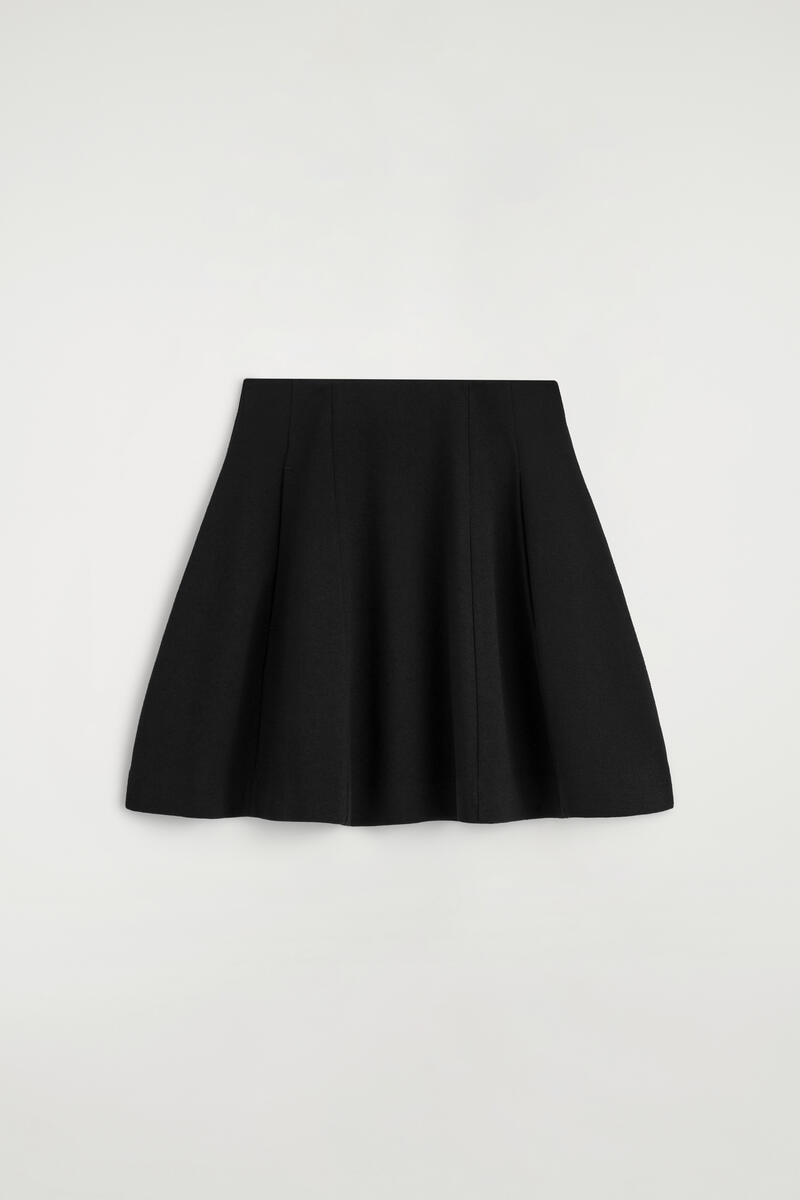 Sculpted Panelled Jersey Mini Skirt