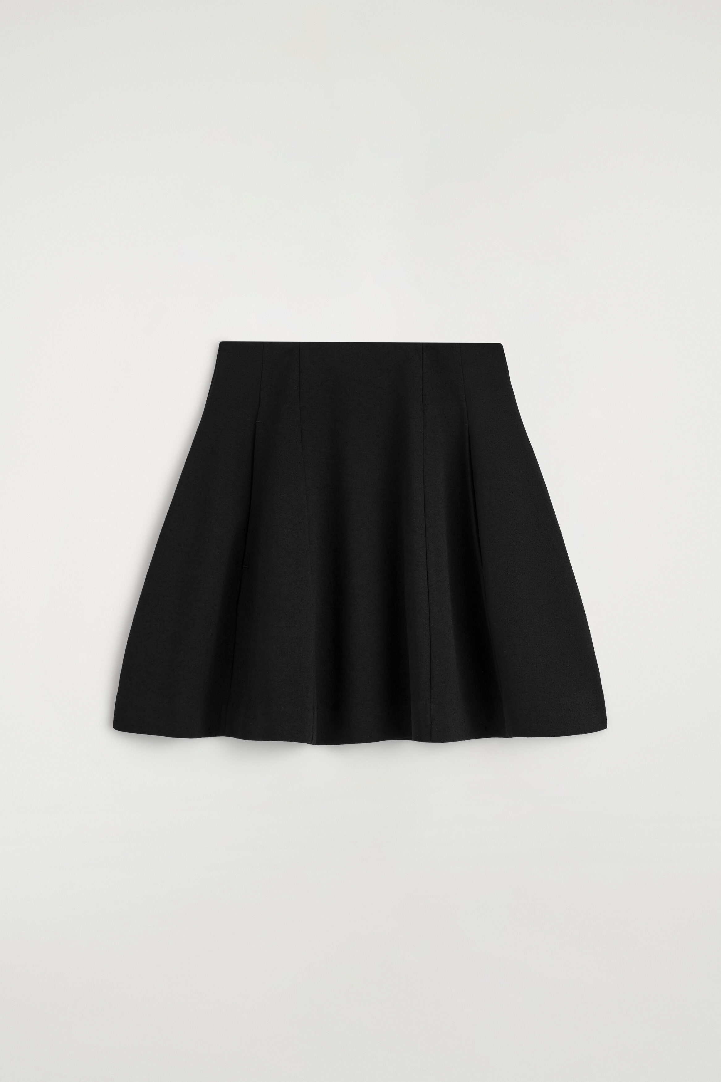 Sculpted Panelled Jersey Mini Skirt - Black