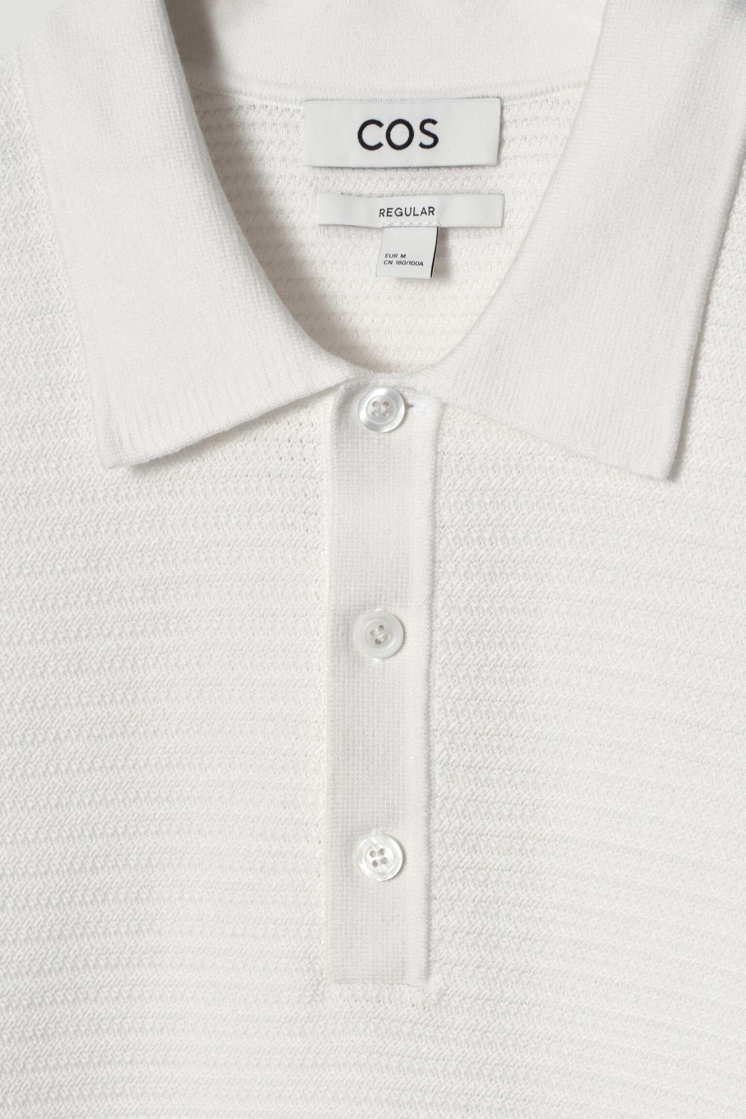 POLO DE ALGODÓN PUNTO CON TEXTURA - BLANCO/NEGRO/VERDE/AZUL MARINO/TOPO - 3