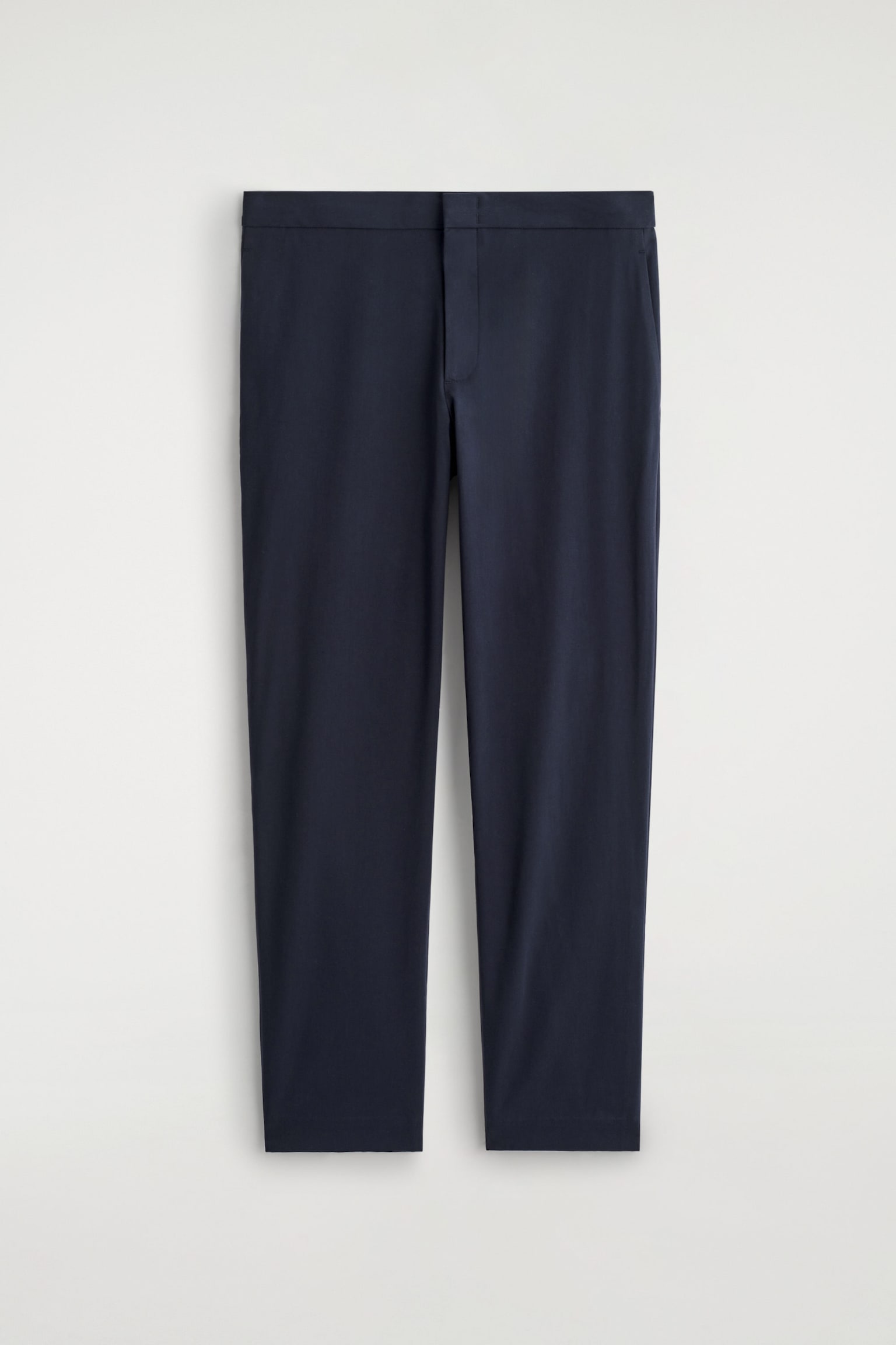 COTTON SLIM-LEG TROUSERS