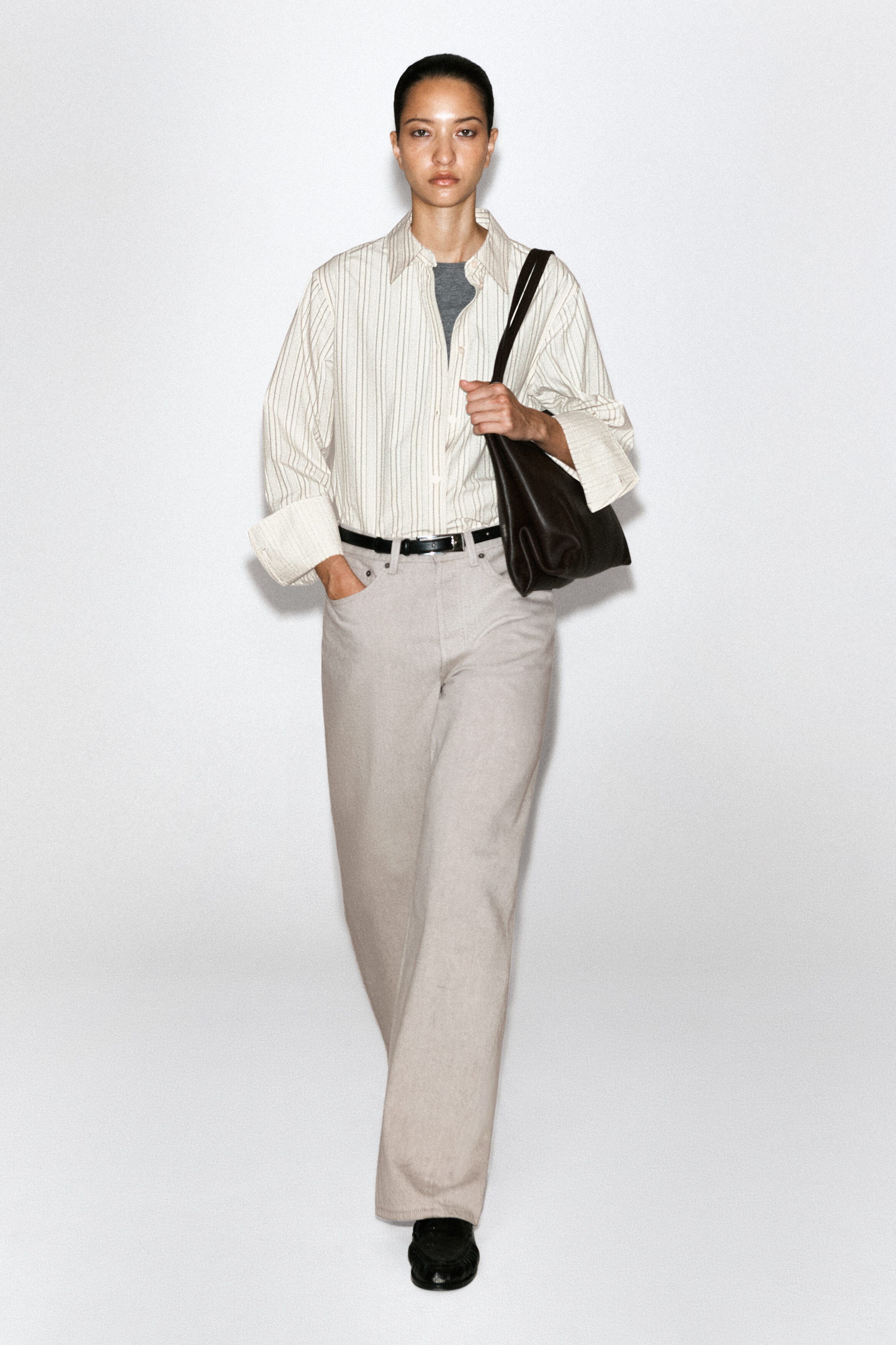 BONDED-PANELED COTTON SHIRT - thumbnail 3