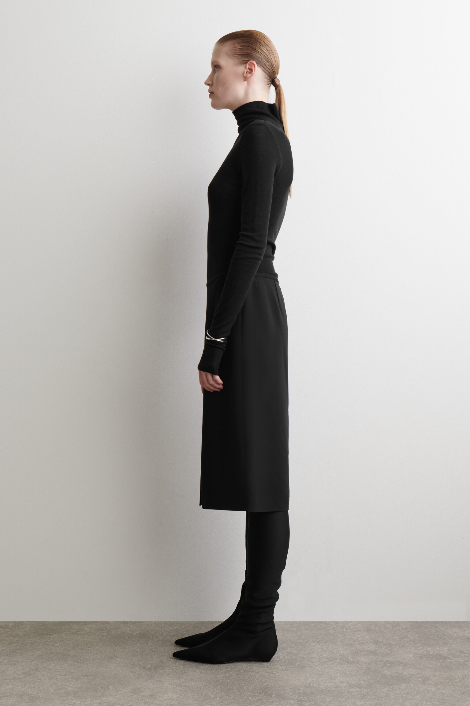 TOP COL ROULÉ LAINE MÉRINOS - NOIR - 3