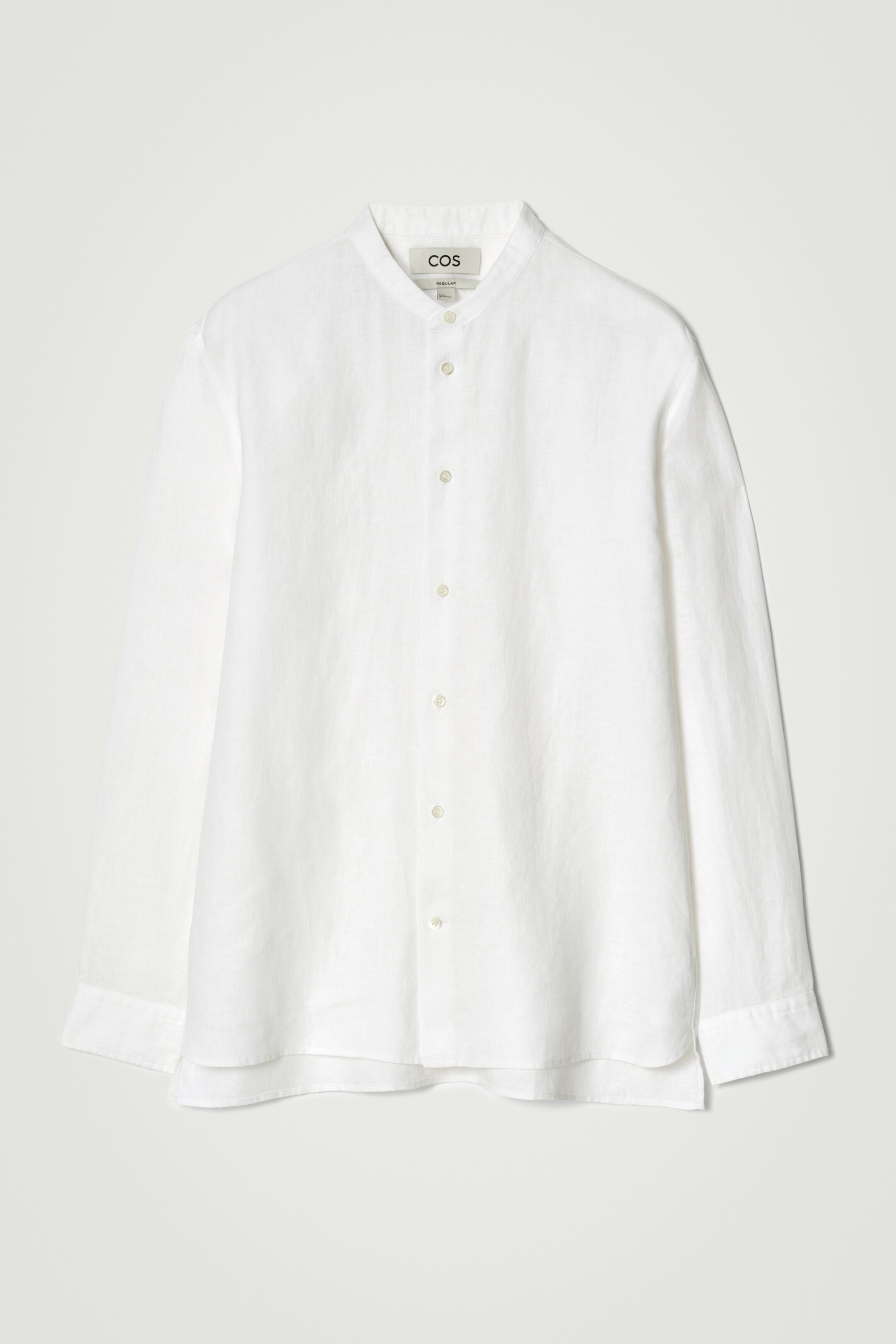 Agrandir l'image: CHEMISE À COL OFFICIER EN LIN - BLANC - HOMME | H&M CH 9