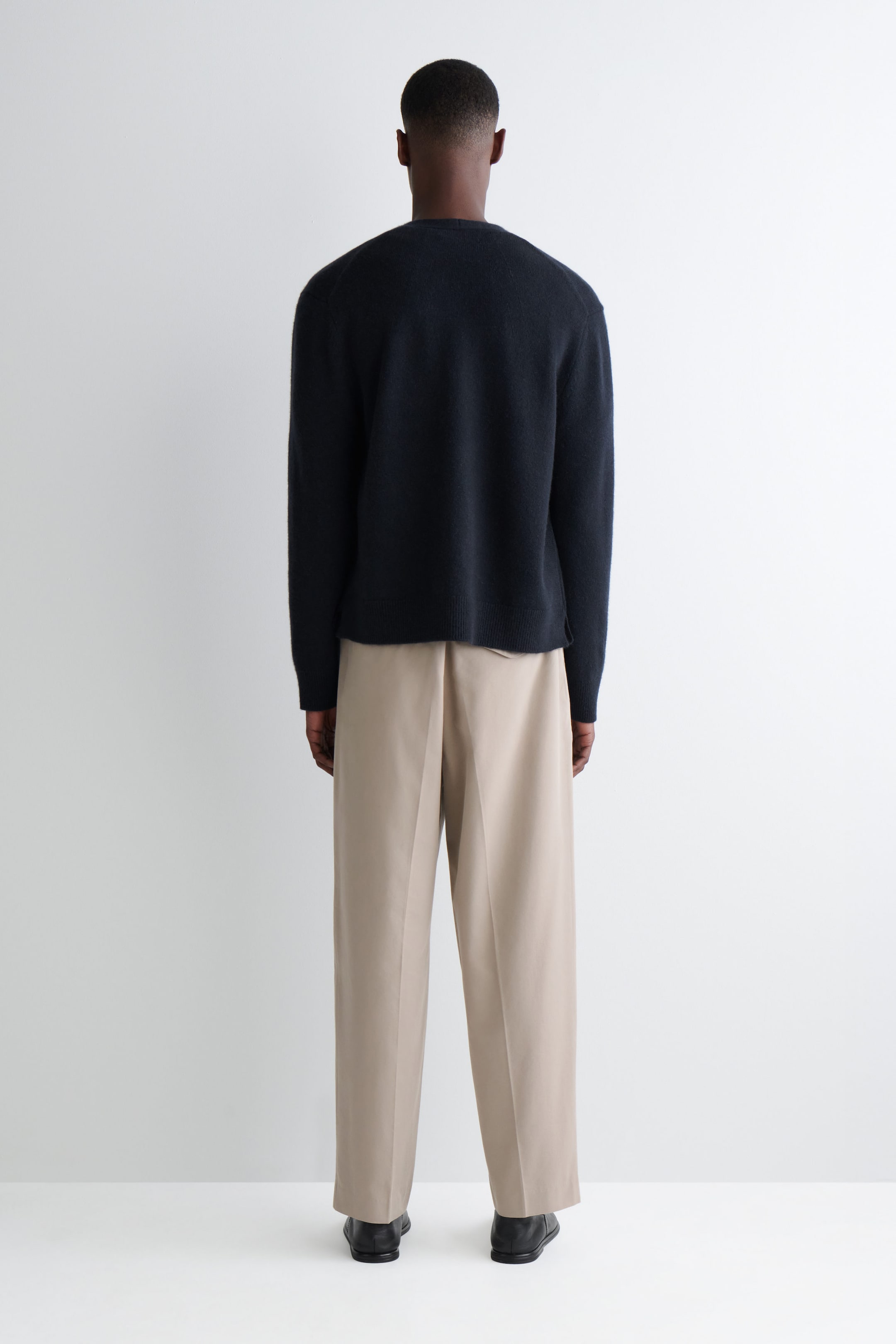 STRAIGHT-LEG COTTON-TWILL PANTS