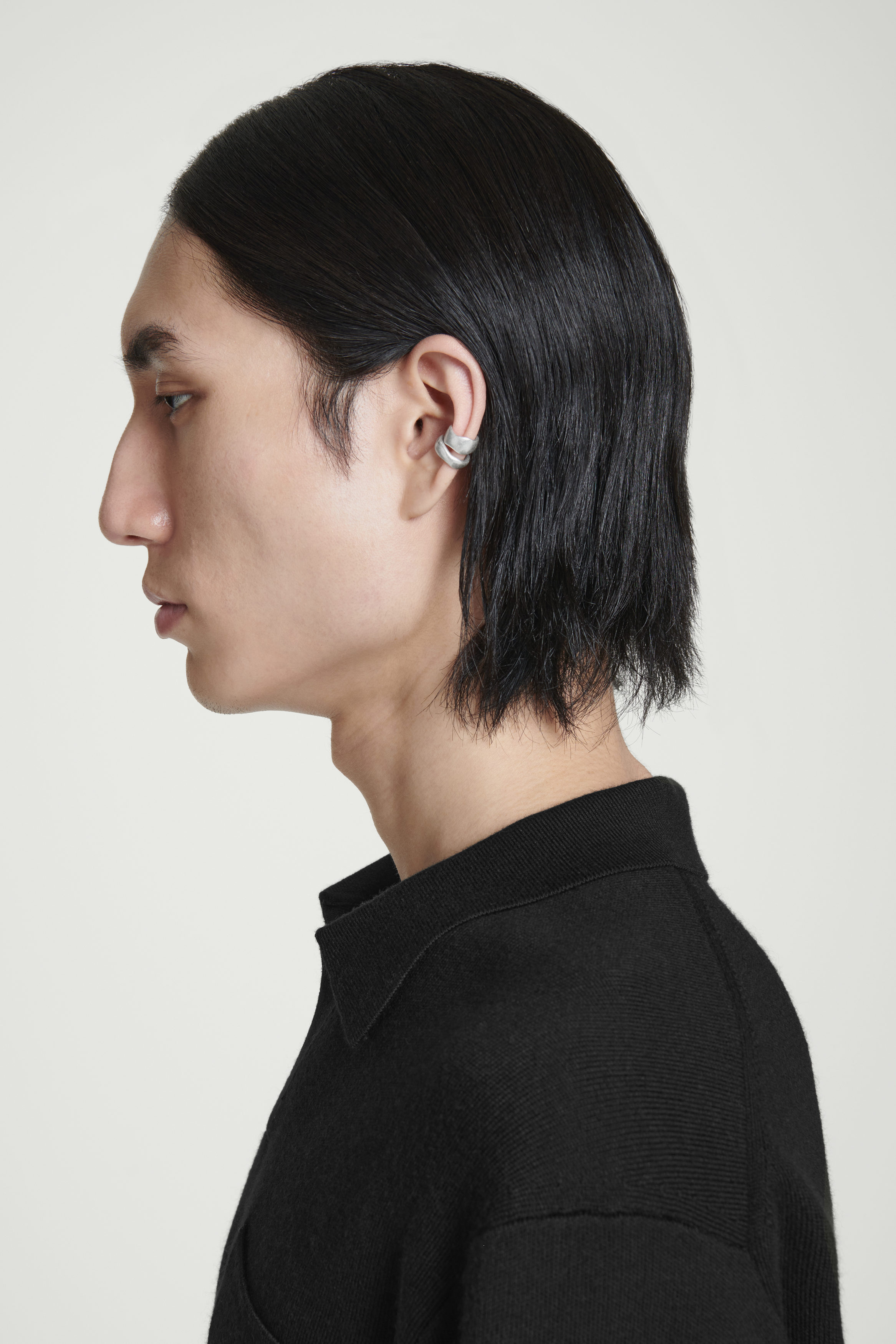 【HYERES LOR】23SS★ Combi Black Ear Cuff Ring S EARCUFF｜LOHME ONLINE STORE