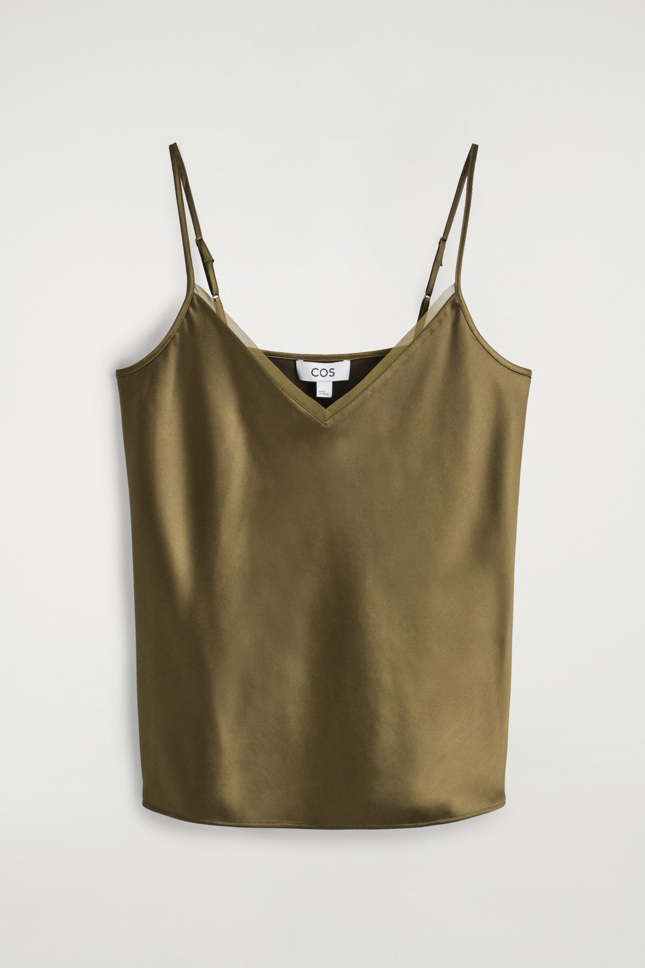 SATIN V-NECK CAMI TOP