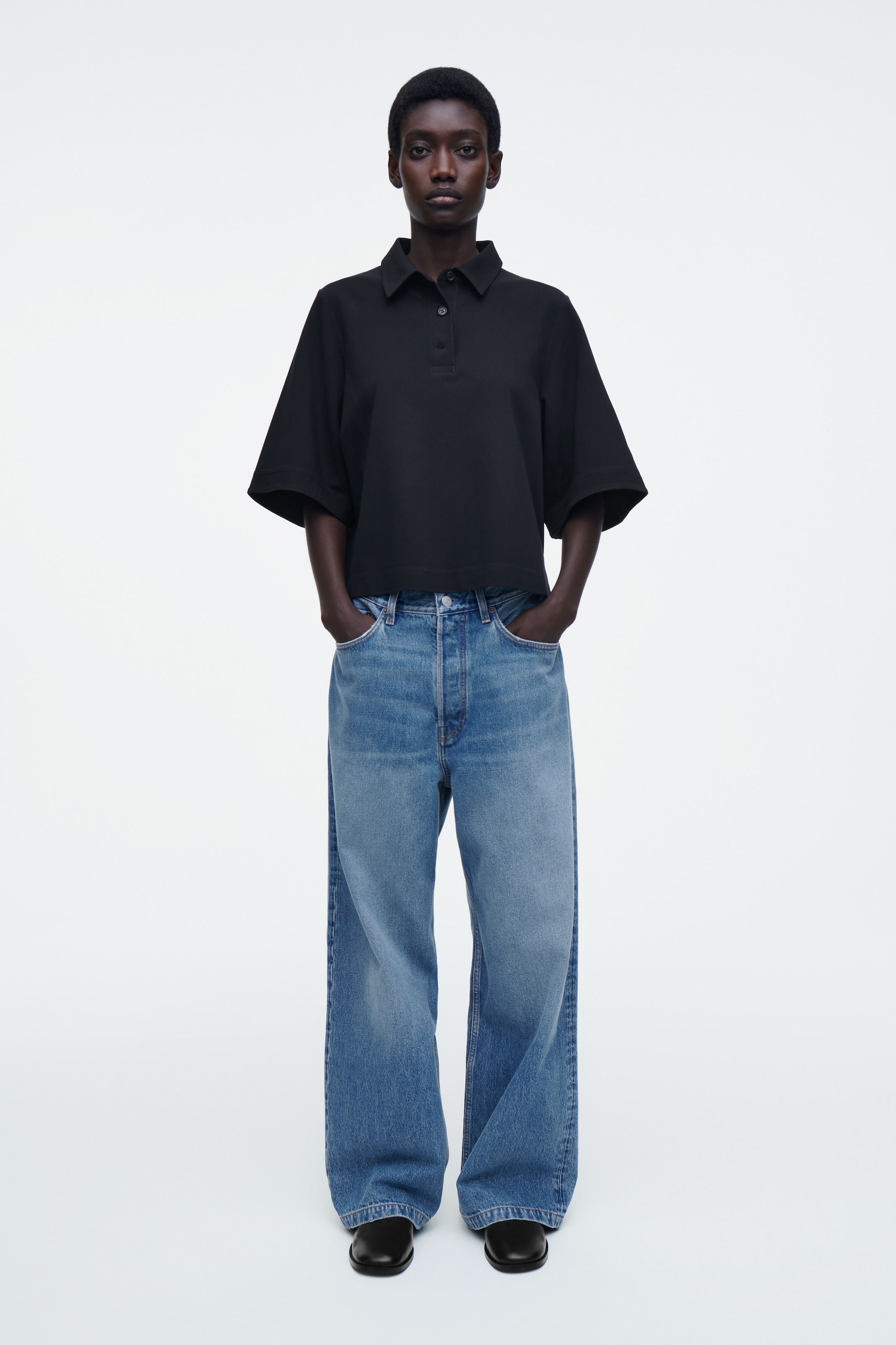 Visualizza immagine più grande: POLO SQUADRATA - BLU NAVY - DONNA | H&M IT 3