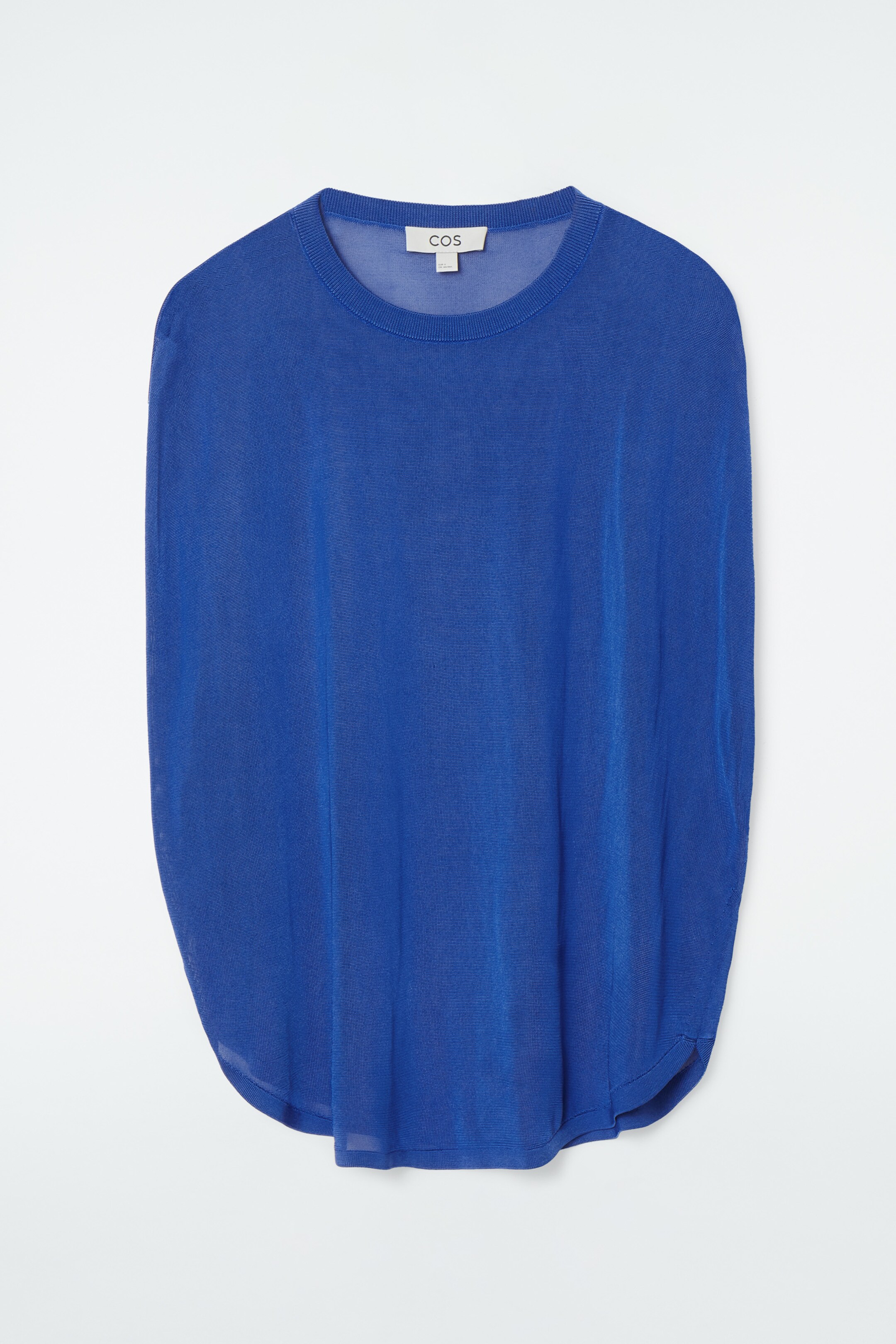 Ingrandisci l'immagine: KNITTED CIRCLE-CUT T-SHIRT - BLUE - DONNA | H&M CH 1