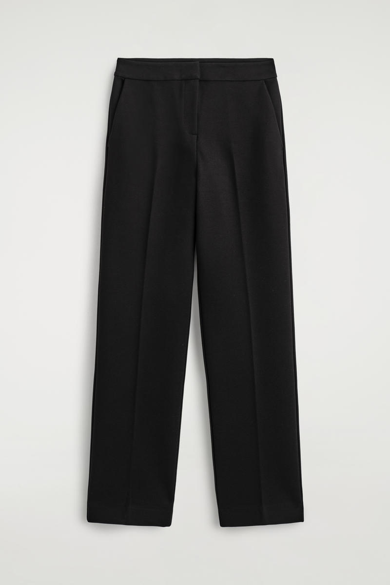 Cos Tailored Straight-leg Pants In Black