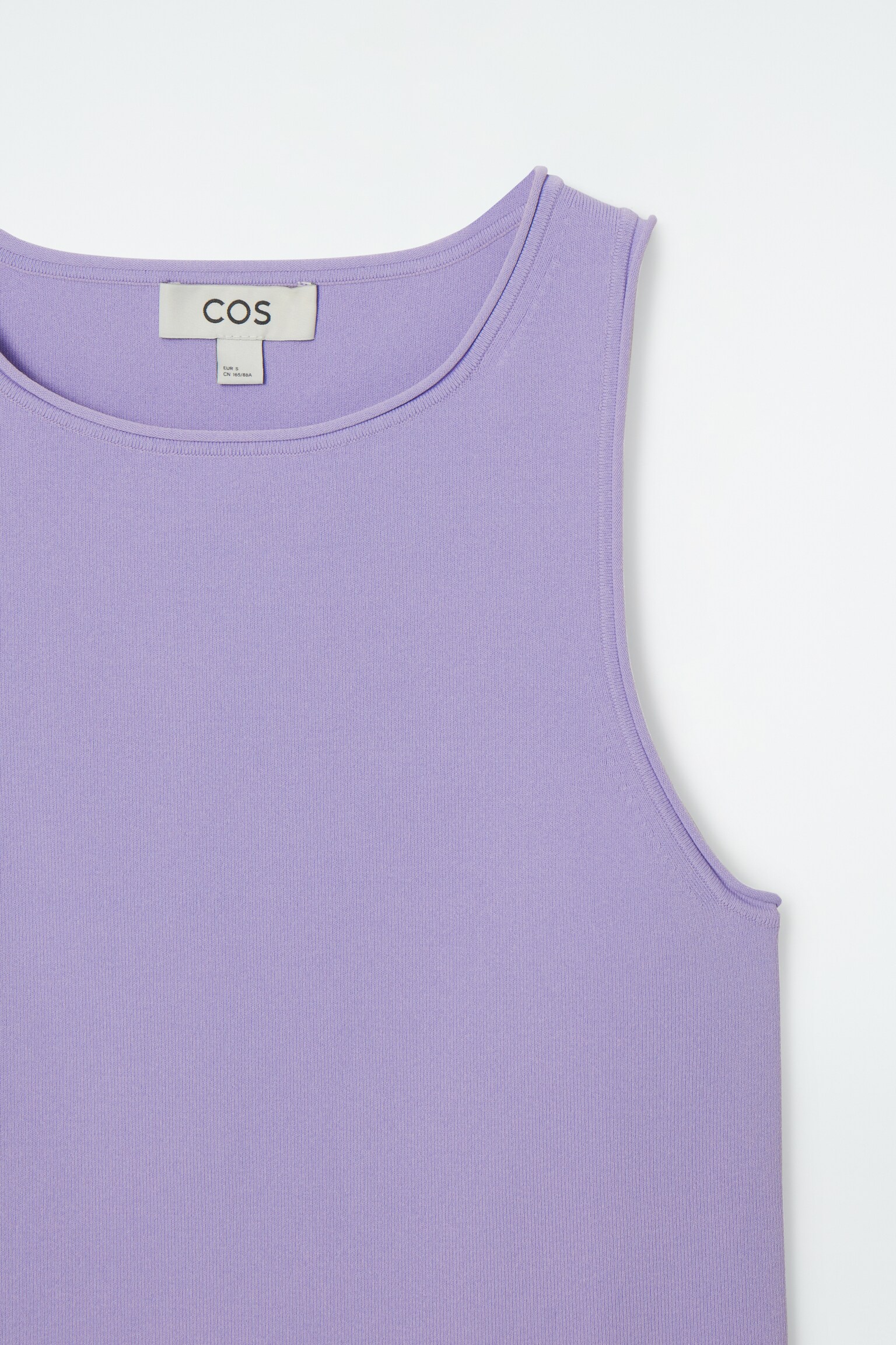 TUBULAR KNITTED TANK TOP - LILAC/BLACK/IVORY/GREEN - 2