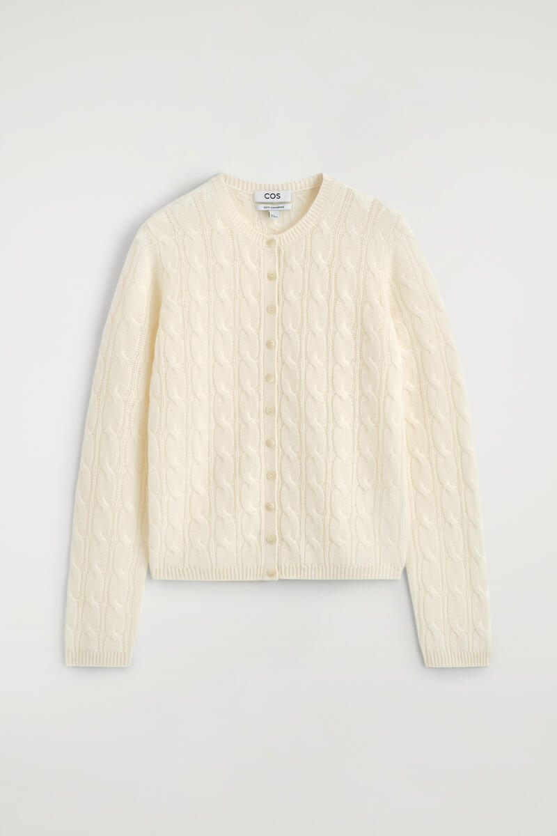 Cable-Knit Cashmere Cardigan