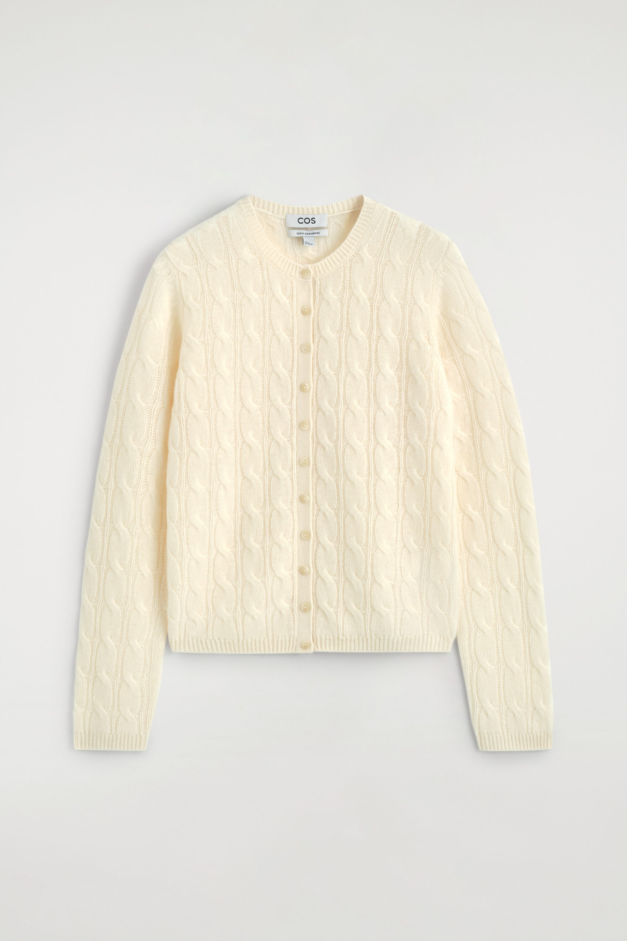 CABLE-KNIT CASHMERE CARDIGAN