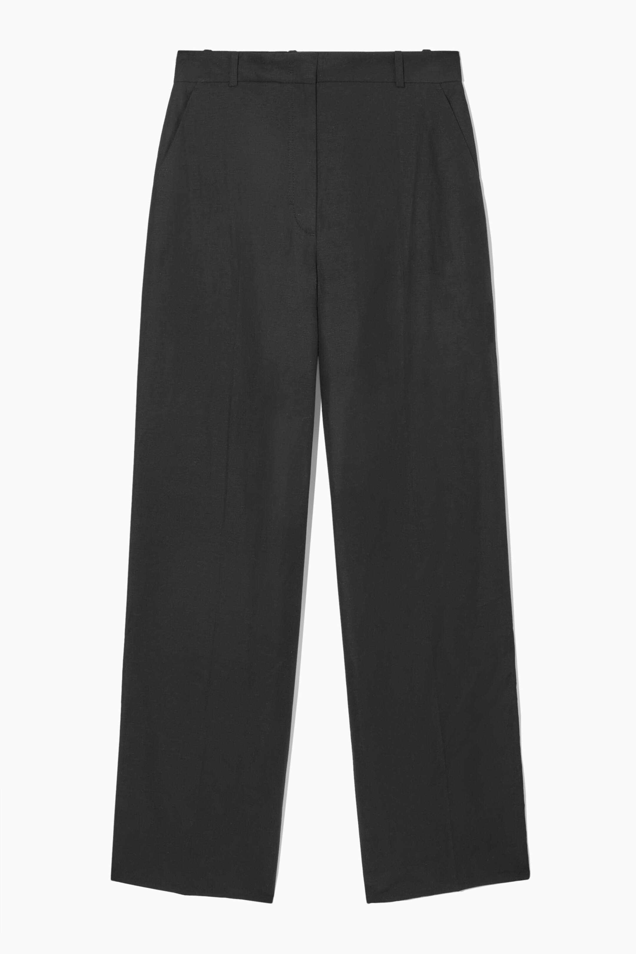Se større billede: TAILORED STRAIGHT-LEG TROUSERS - BLACK - DAME | H&M DK 1