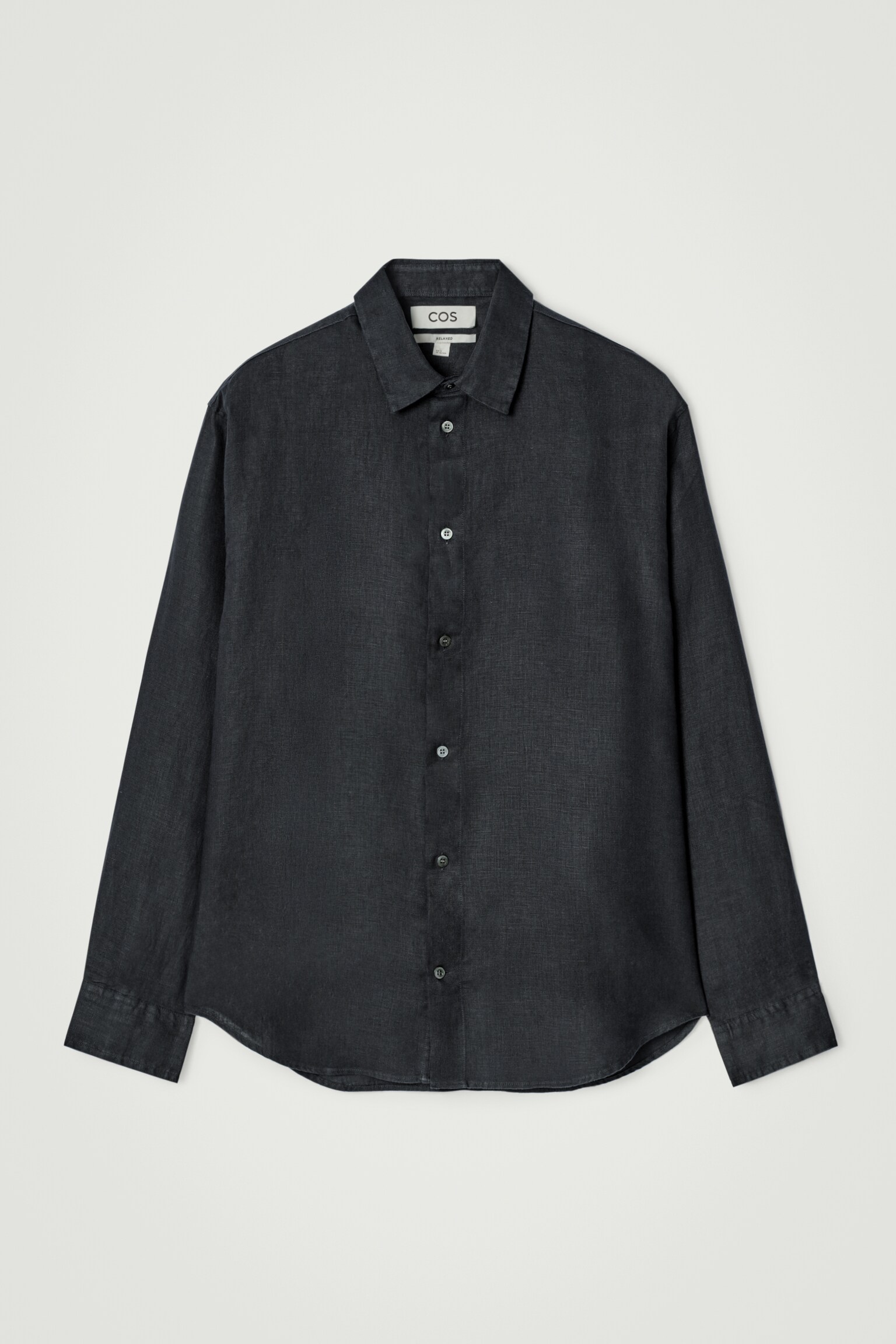 CAMISA DE LINO RELAXED FIT - AZUL MARINO/BEIGE/RAYAS/BLANCO/ALBARICOQUE / RAYAS/TOPO - 1