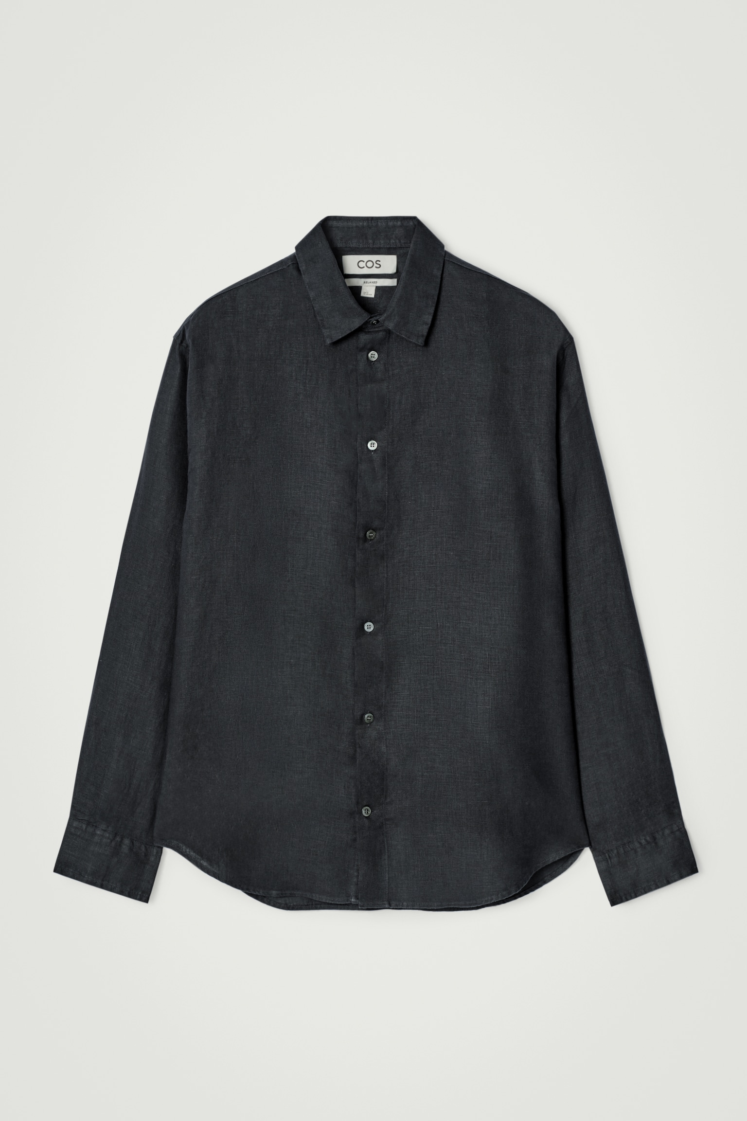 CAMISA DE LINO RELAXED FIT - AZUL MARINO/BLANCO/BEIGE/RAYAS/AZUL CLARO/NEGRO - 1