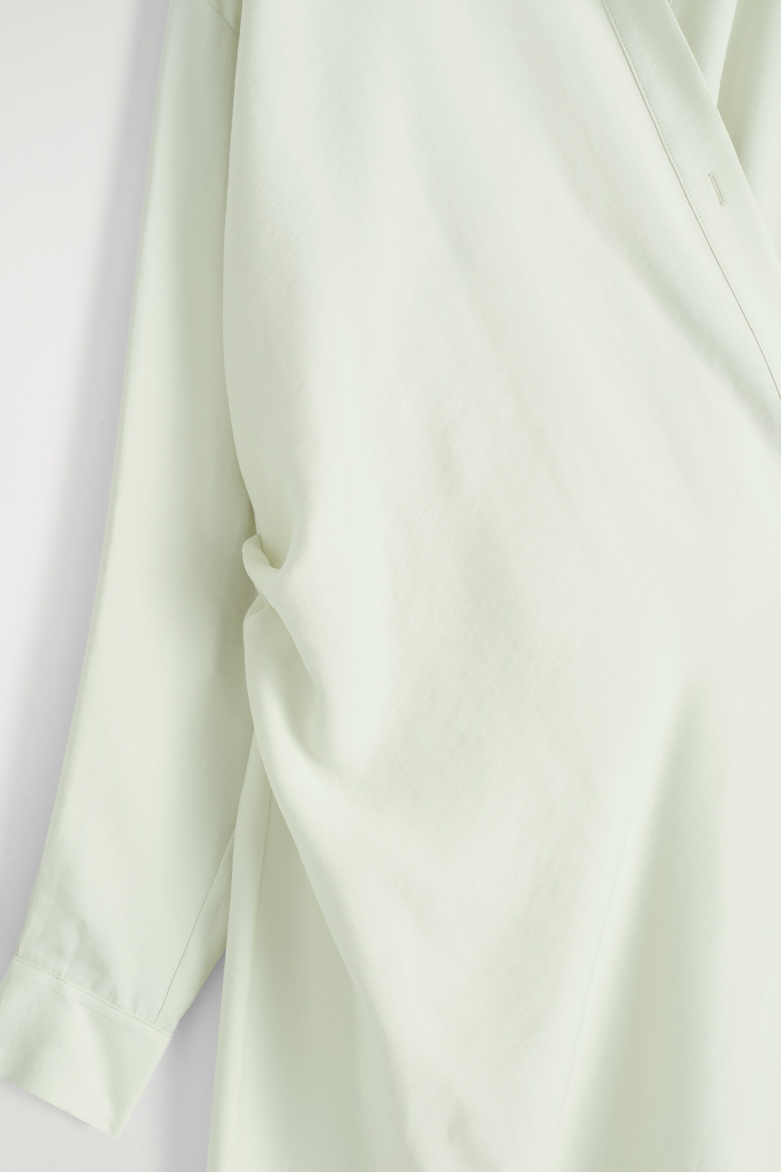 ROBE-CHEMISE MIDI PORTEFEUILLE - VERT CLAIR/ROSE / RAYURES - 5