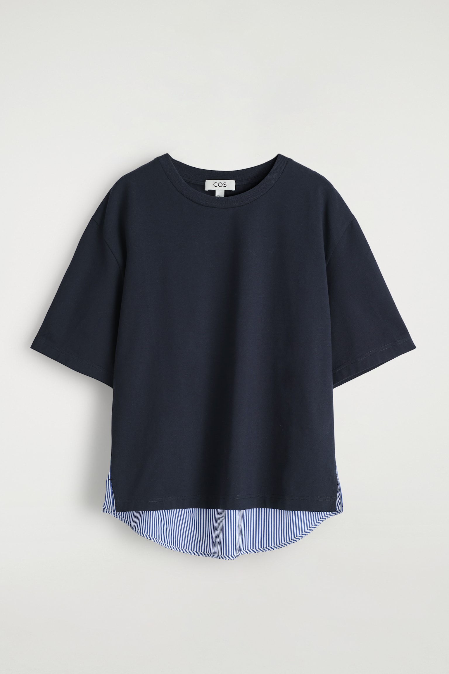 T-SHIRT À PANNEAUX - BLUE / STRIPED - 2