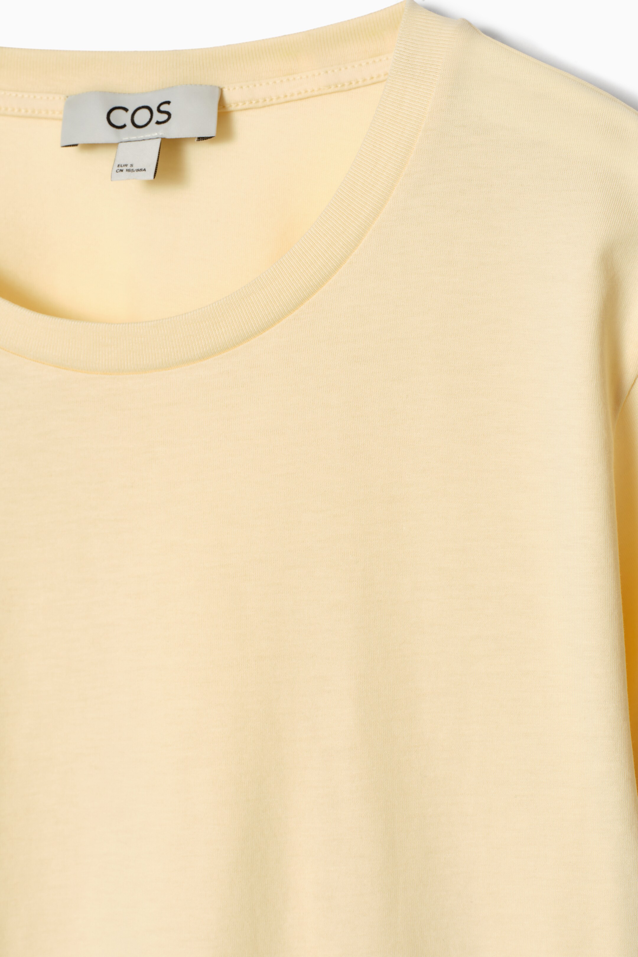 Grotere afbeelding bekijken: T-SHIRT MET RONDE HALS VAN KATOEN - LICHTGEEL - DAMES | H&M BE 7