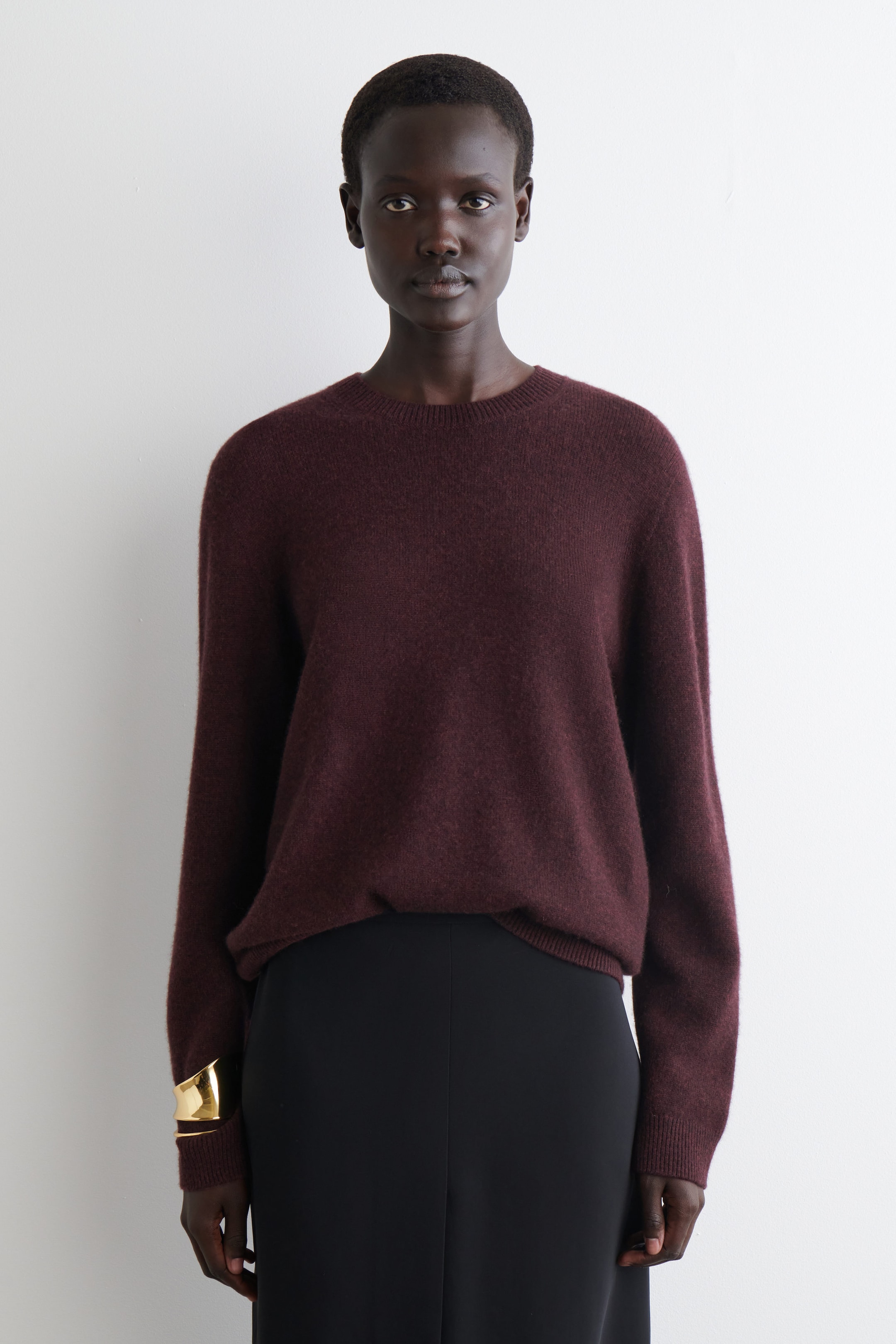 KASCHMIRPULLOVER MIT RUNDHALSAUSSCHNITT