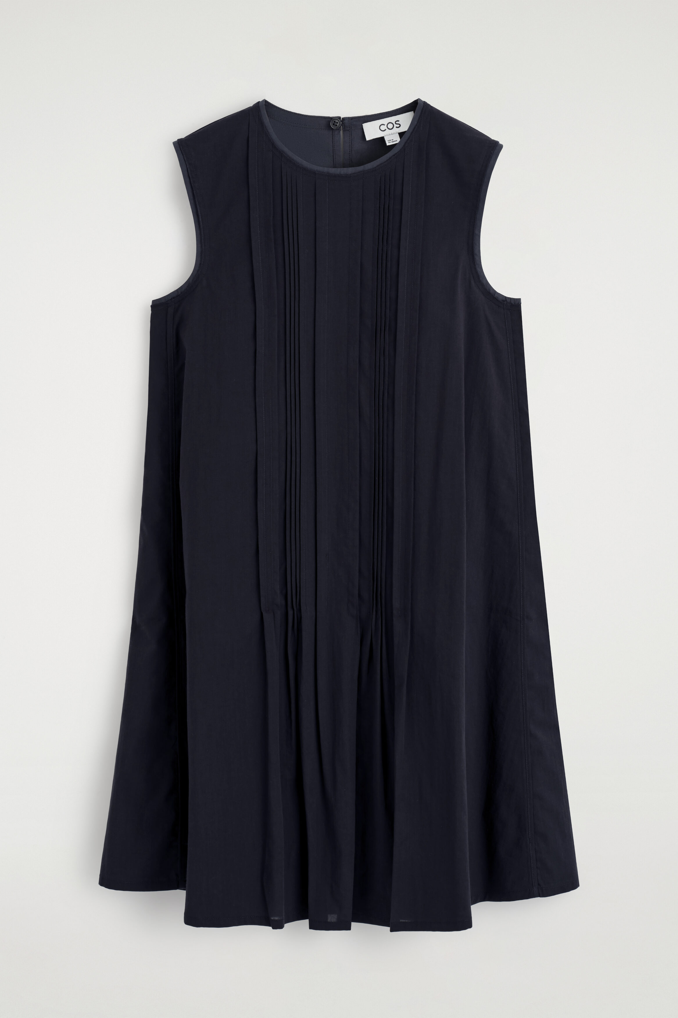 Layered Pintucked Mini Dress