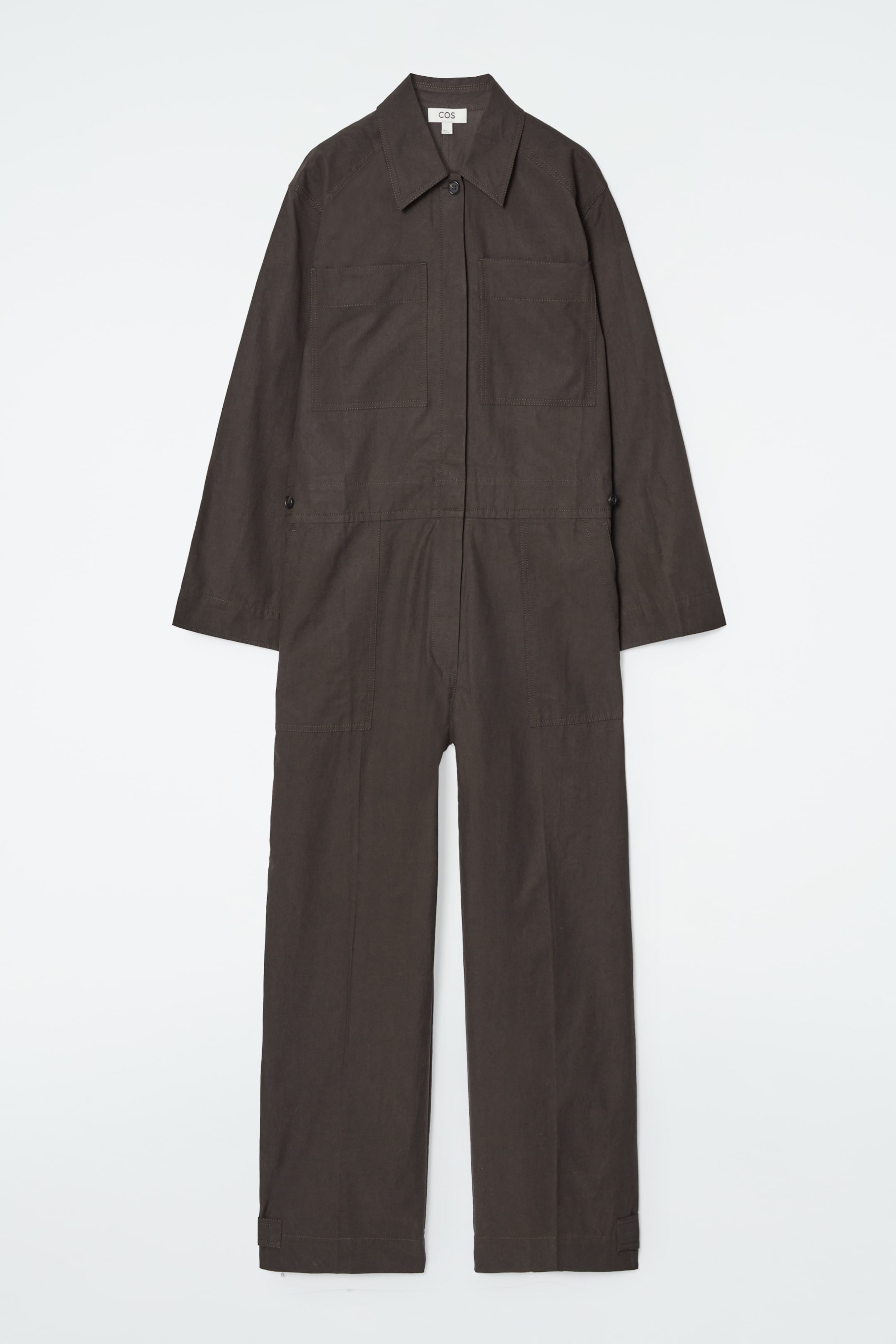 Ingrandisci l'immagine: TWILL BOILERSUIT - DARK BROWN - DONNA | H&M CH 1