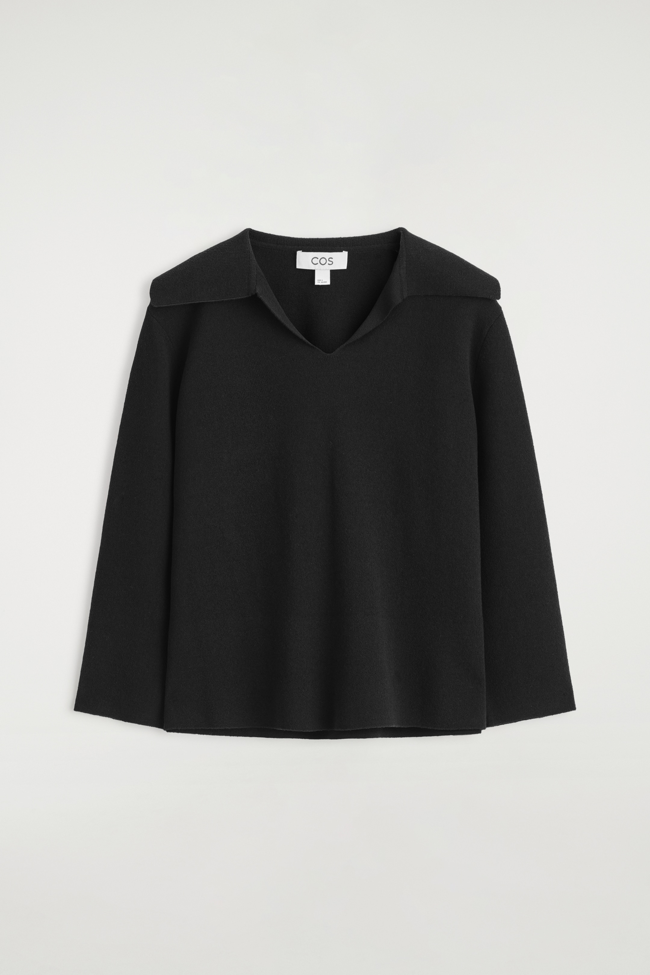 Größeres Bild ansehen: STRICKPULLOVER MIT OFFENEM KRAGEN - SCHWARZ - Ladies | H&M DE 6