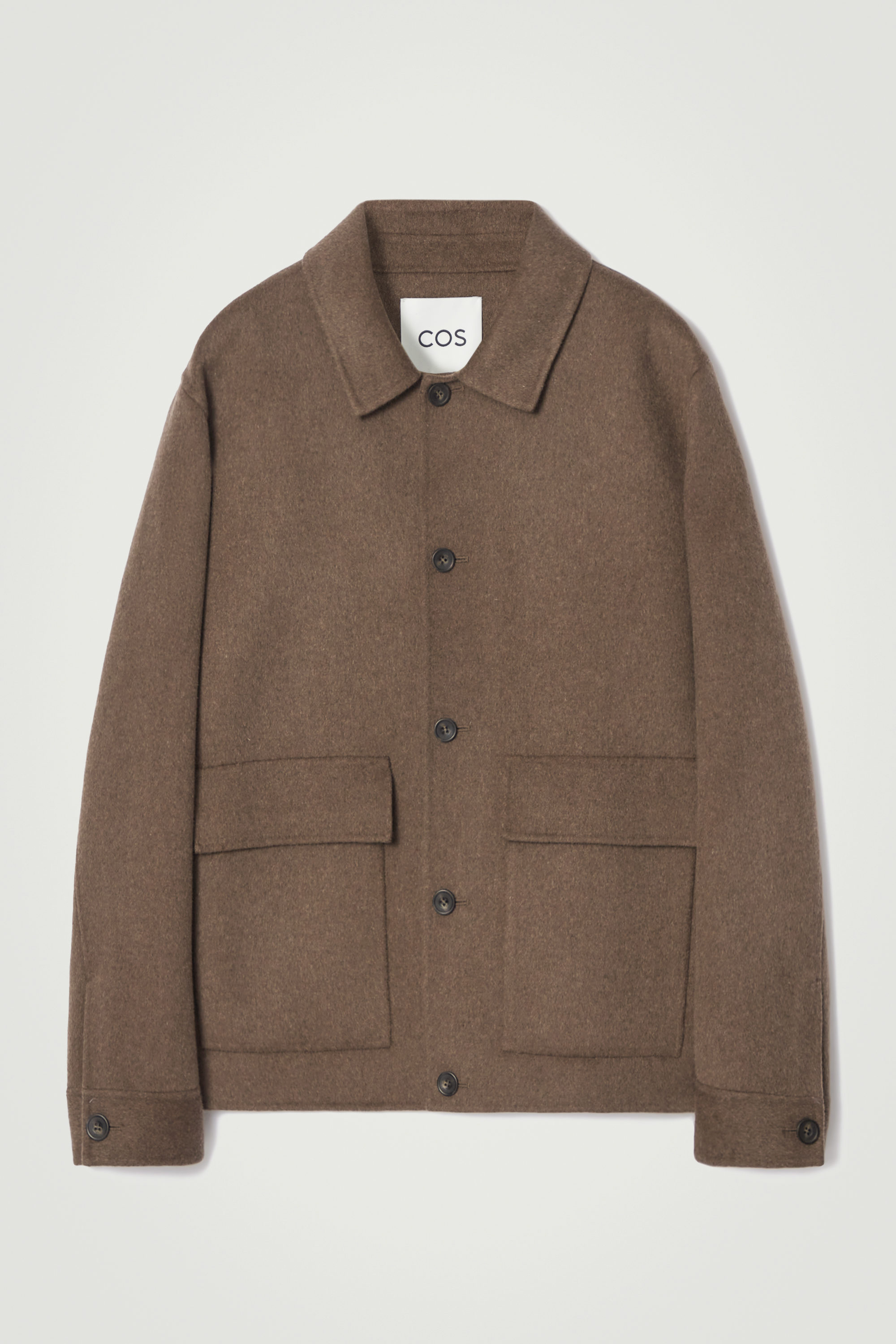 ジャケット・アウター COS BOXY DOUBLE-FACED WOOL JACKET BOXY DOUBLE-FACED WOOL JACKET - BLACK | COS