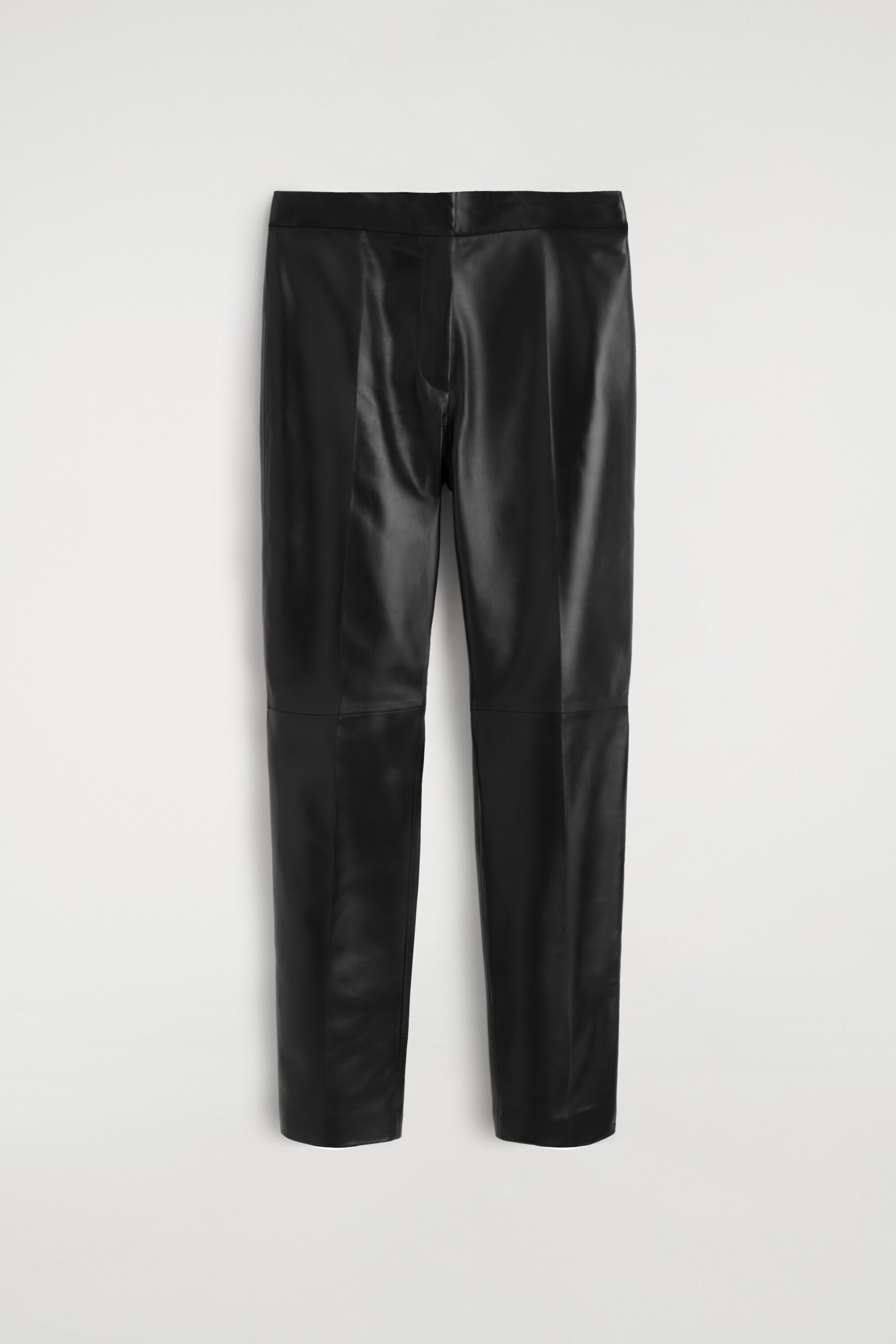 LEATHER STRAIGHT-LEG PANTS - thumbnail 6