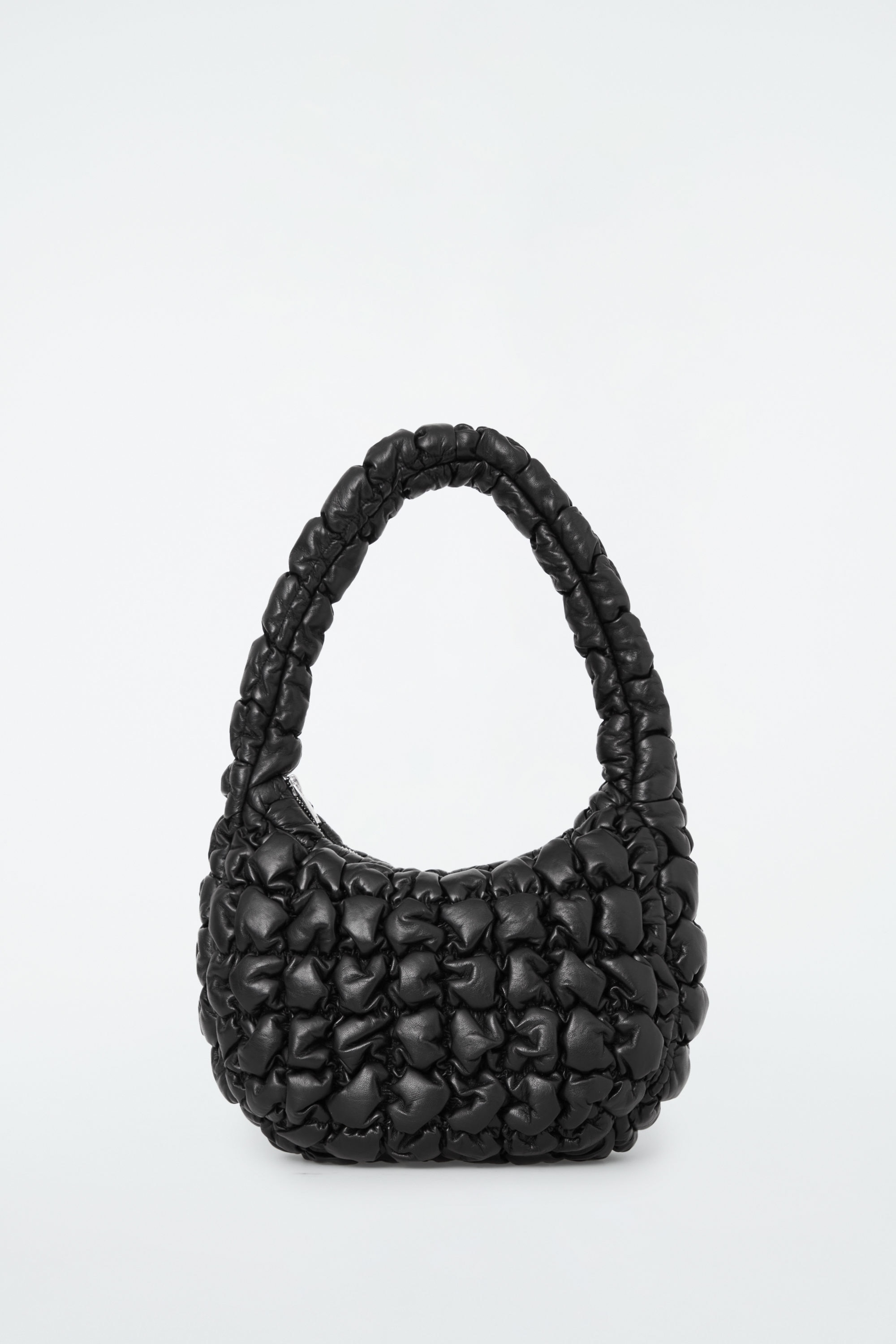 QUILTED MINI BAG - LEATHER - BLACK | COS