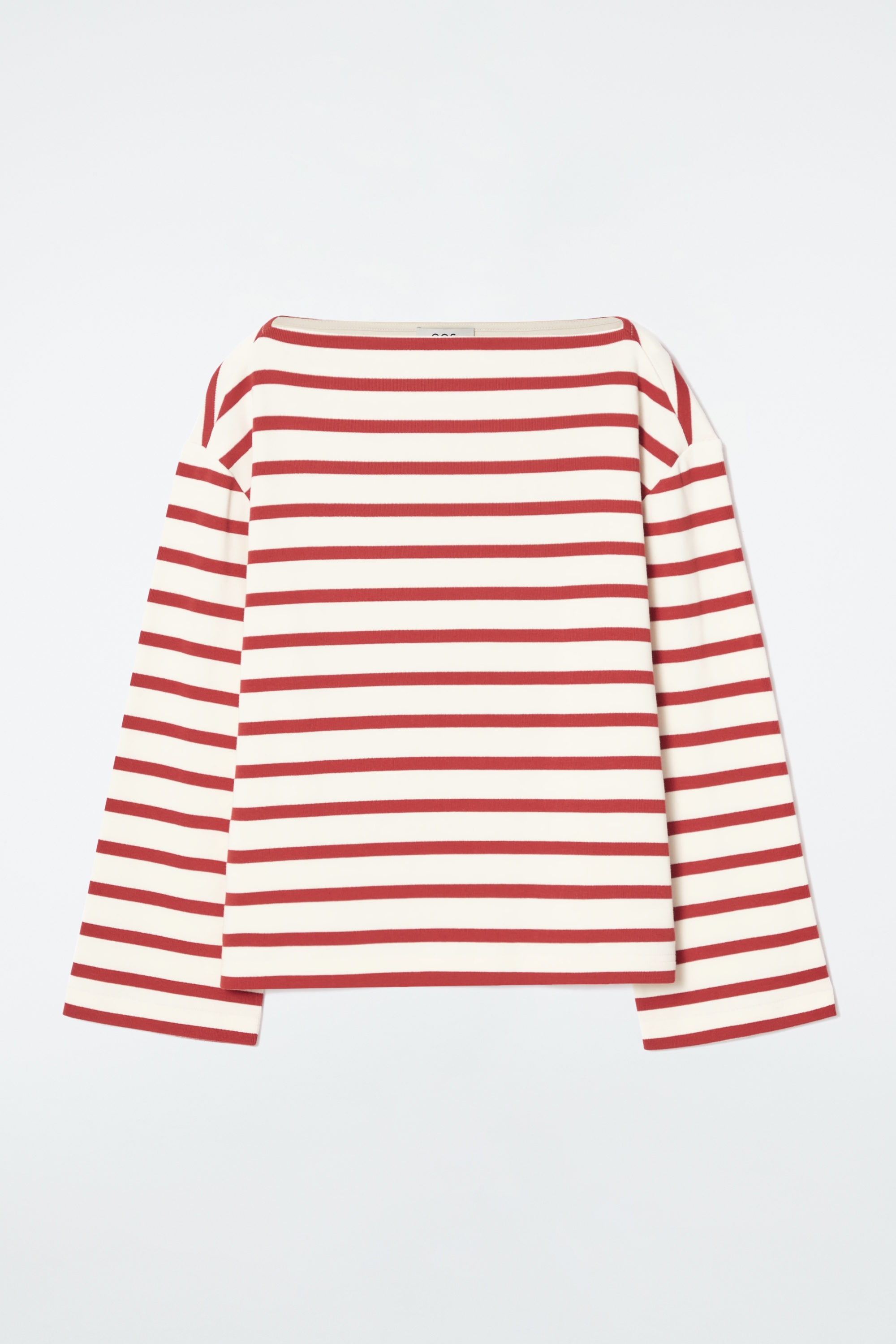 soerte Striped crepe high neck top サイズ1 soerte（ソエルテ）の「Striped crepe high neck top/ストライプ