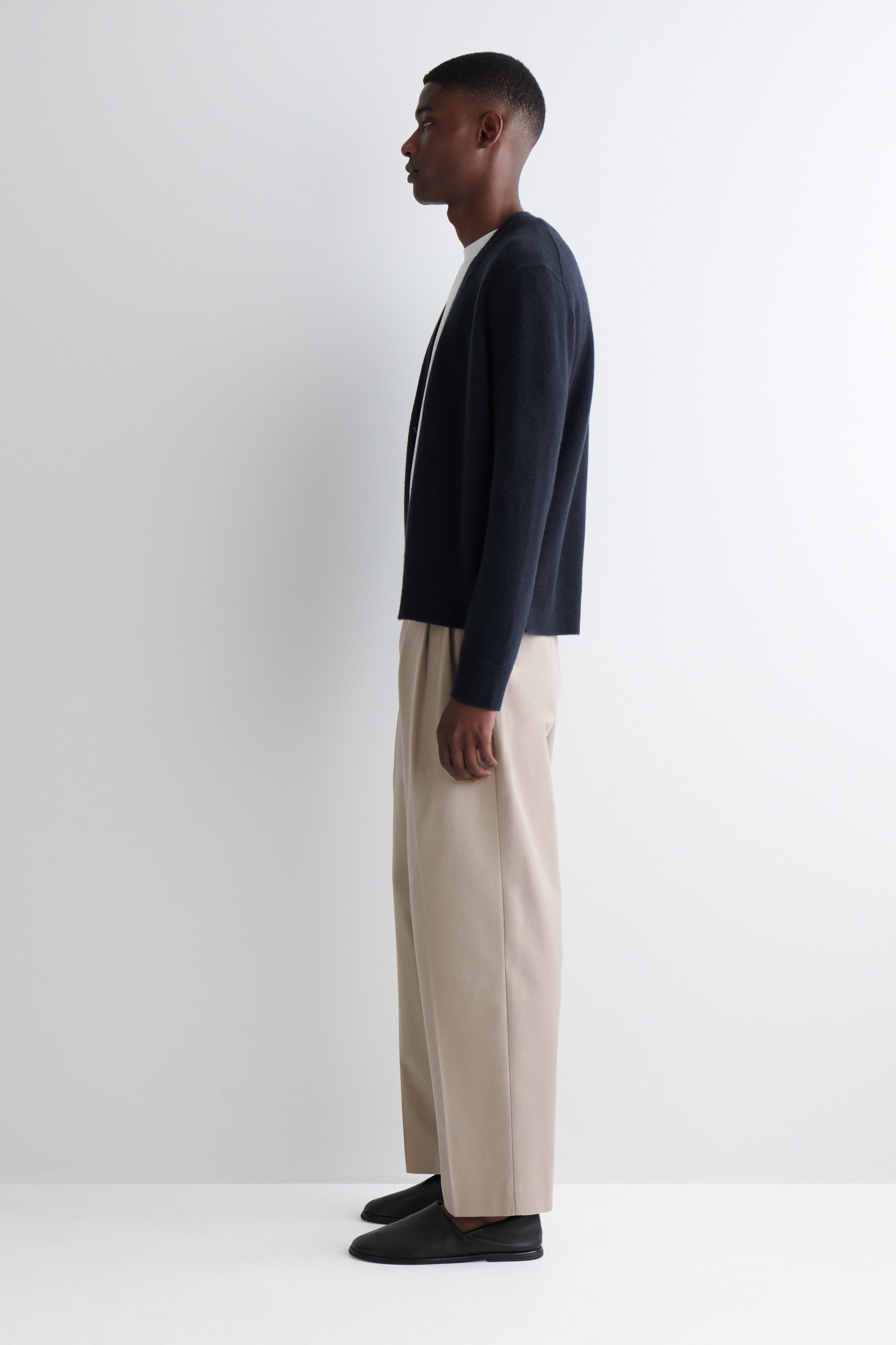 STRAIGHT-LEG COTTON-TWILL PANTS