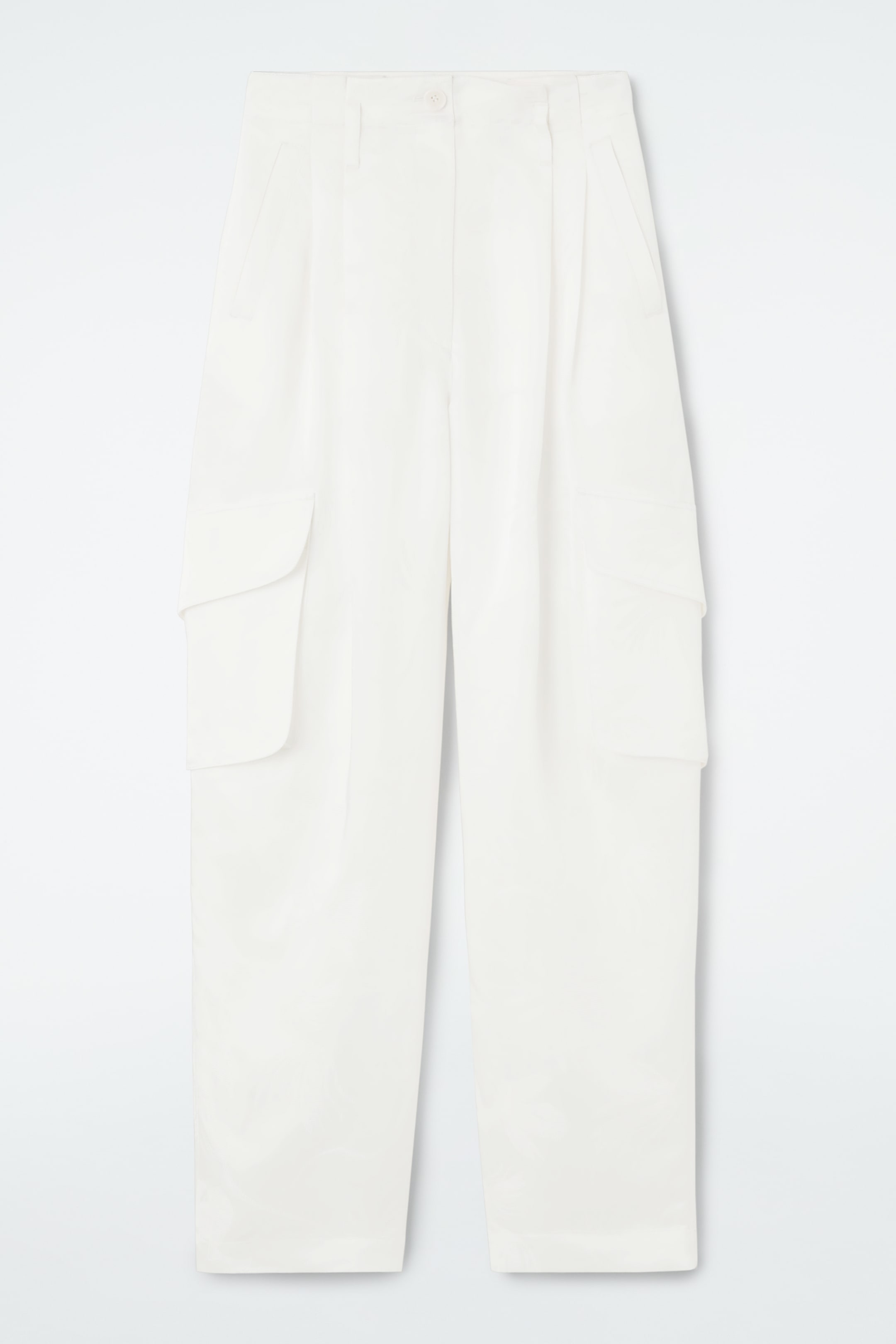 Agrandir l'image: PANTALON WORKWEAR JACQUARD FLEURI - BLANC - FEMME | H&M CH 1