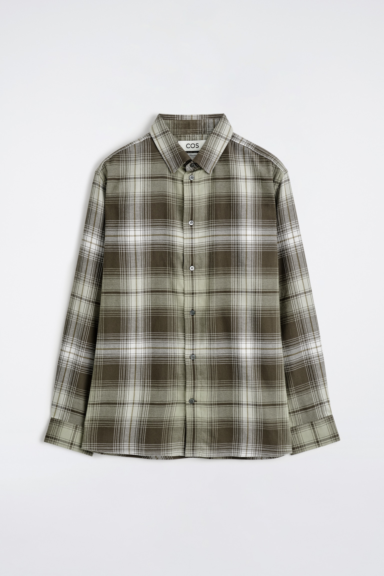 CHEMISE À CARREAUX EN COTON PIMA - KAKI / BRUN / CARREAUX - 2