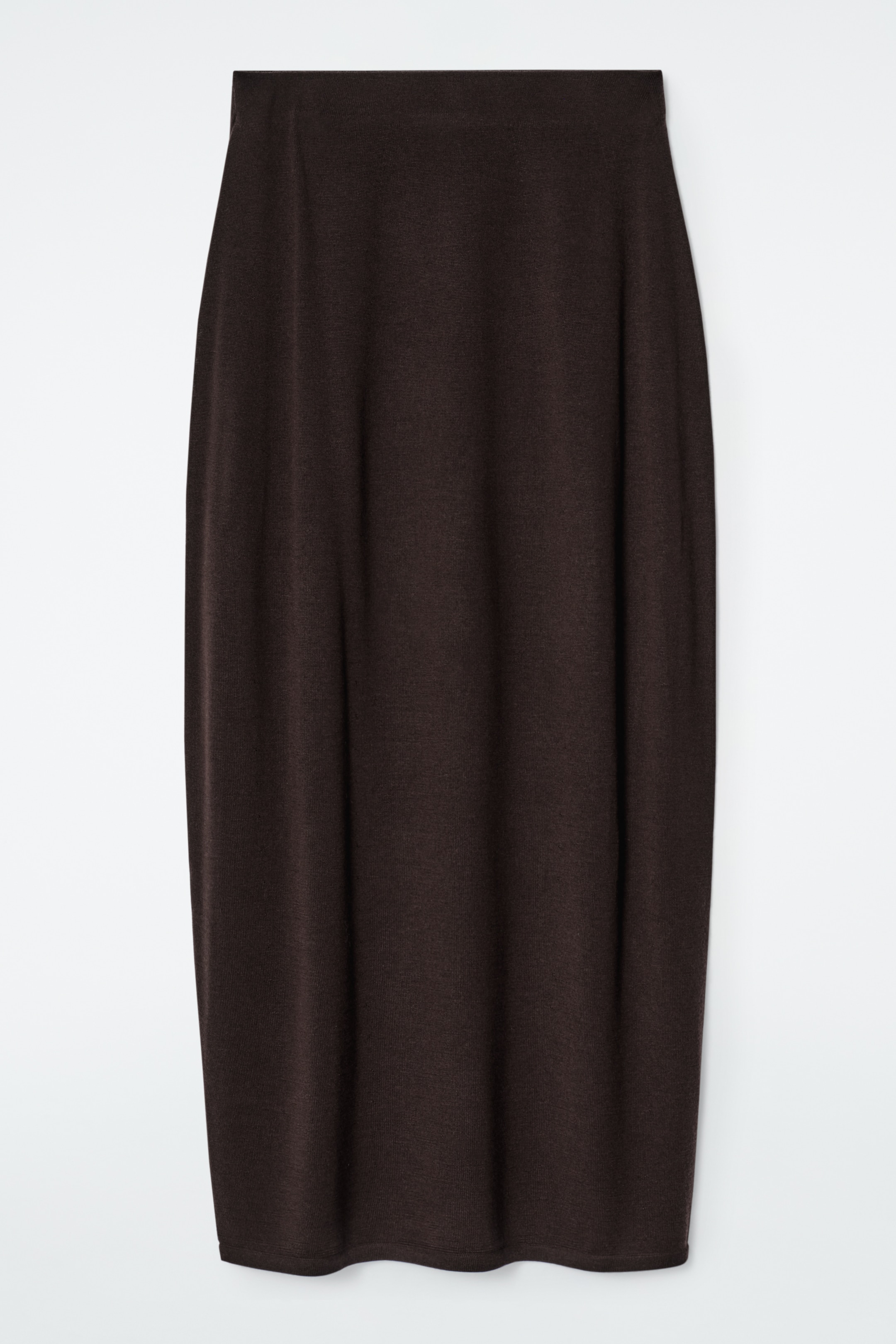 Grotere afbeelding bekijken: RONDE MERINOWOLLEN MAXIROK - DONKERBRUIN - DAMES | H&M BE 6