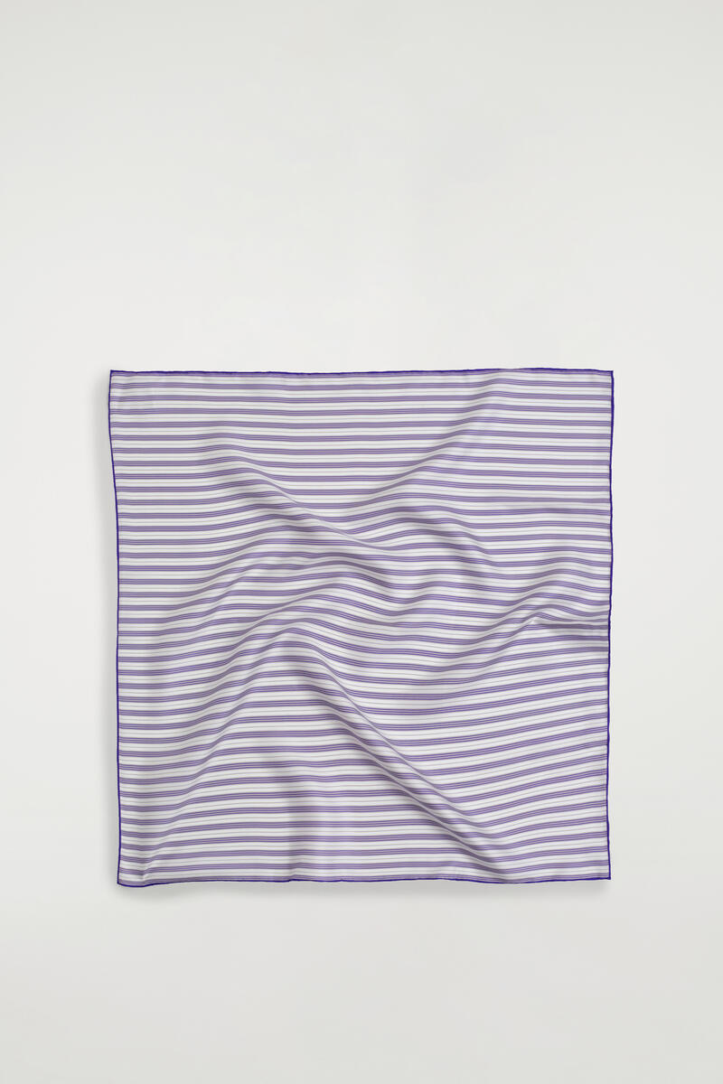 Striped Silk Scarf