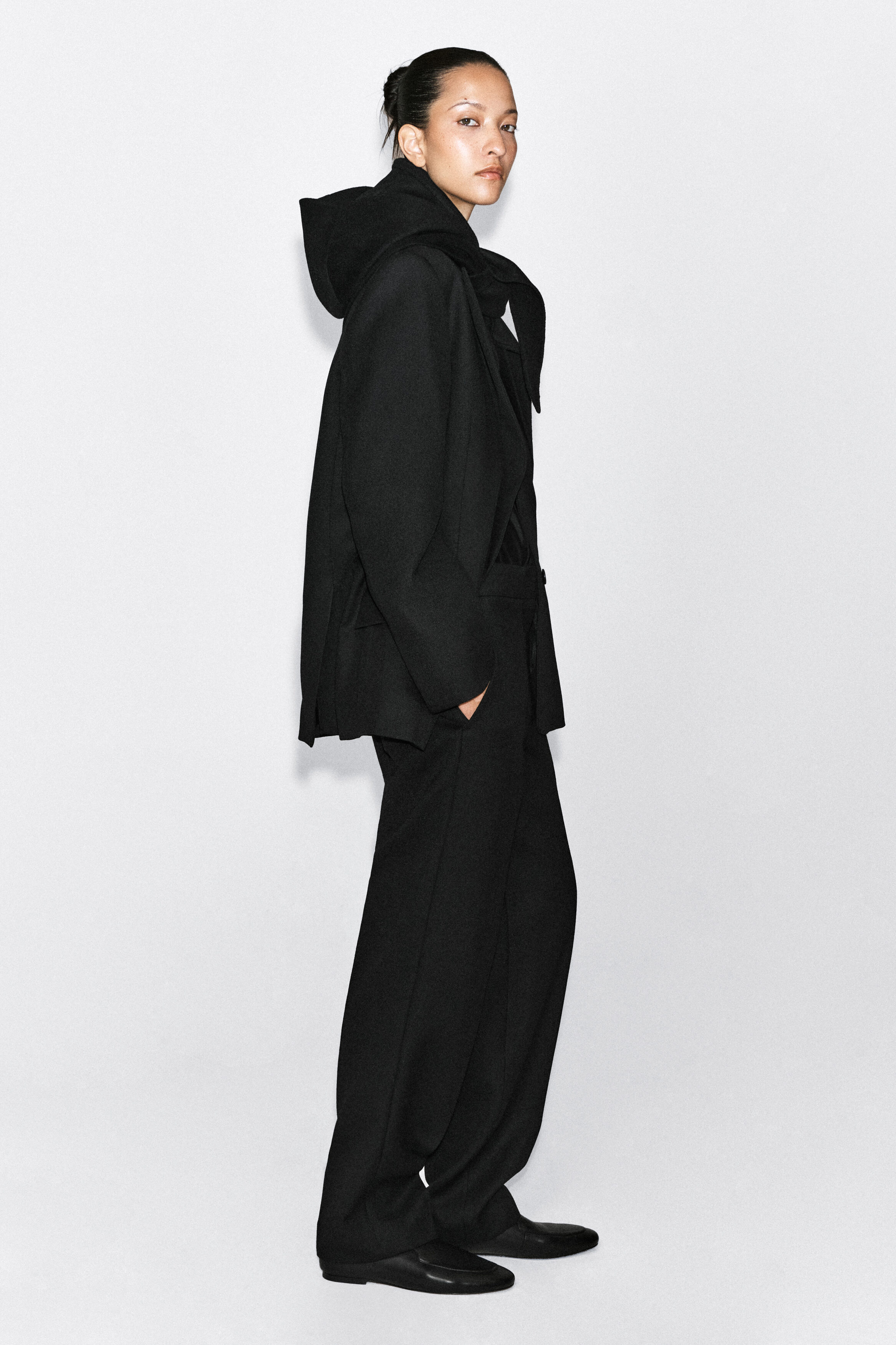 TAILORED WOOL STRAIGHT-LEG PANTS - thumbnail 9